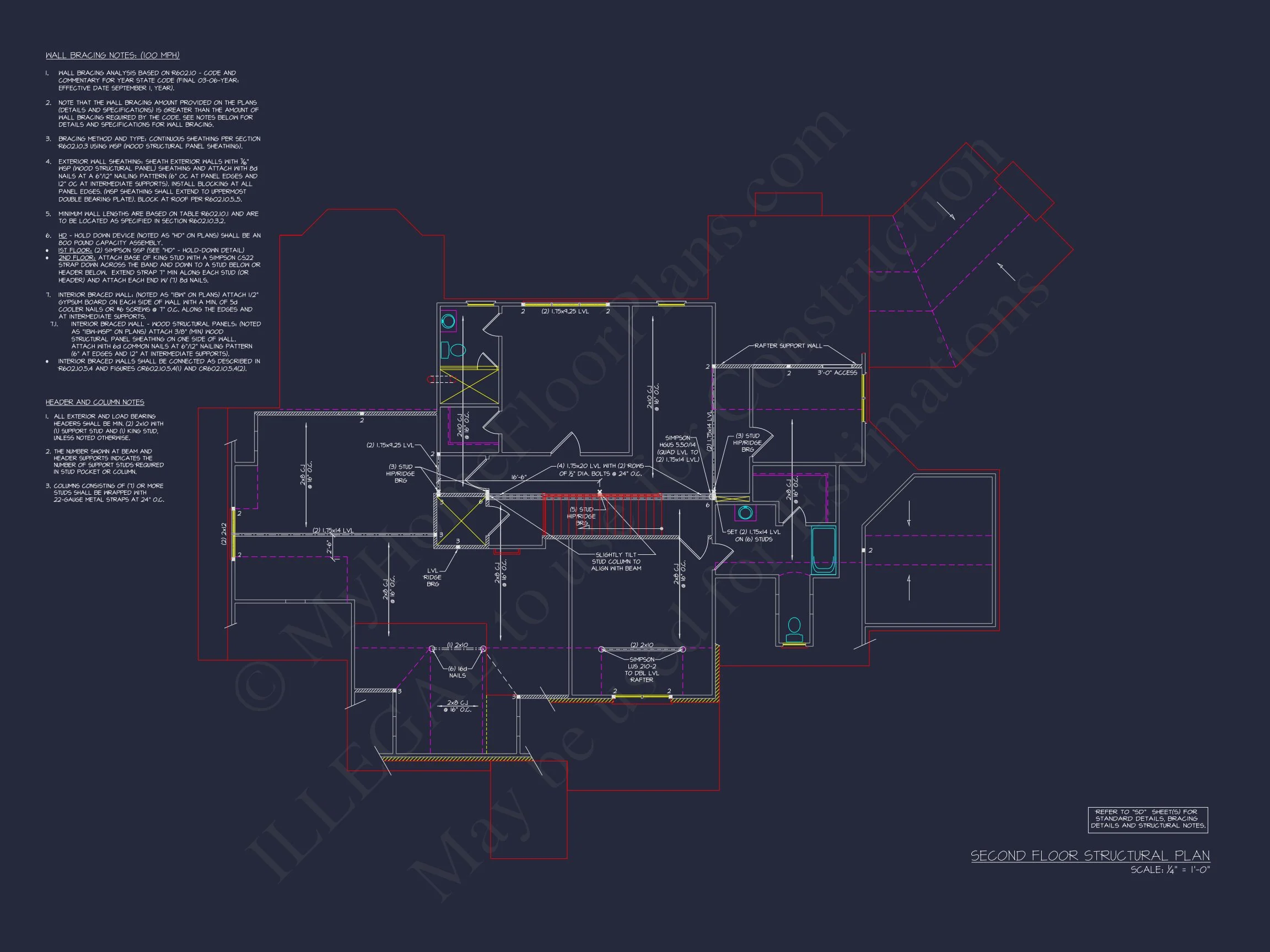 Luxurious 2-Story house Plan with French Country Design