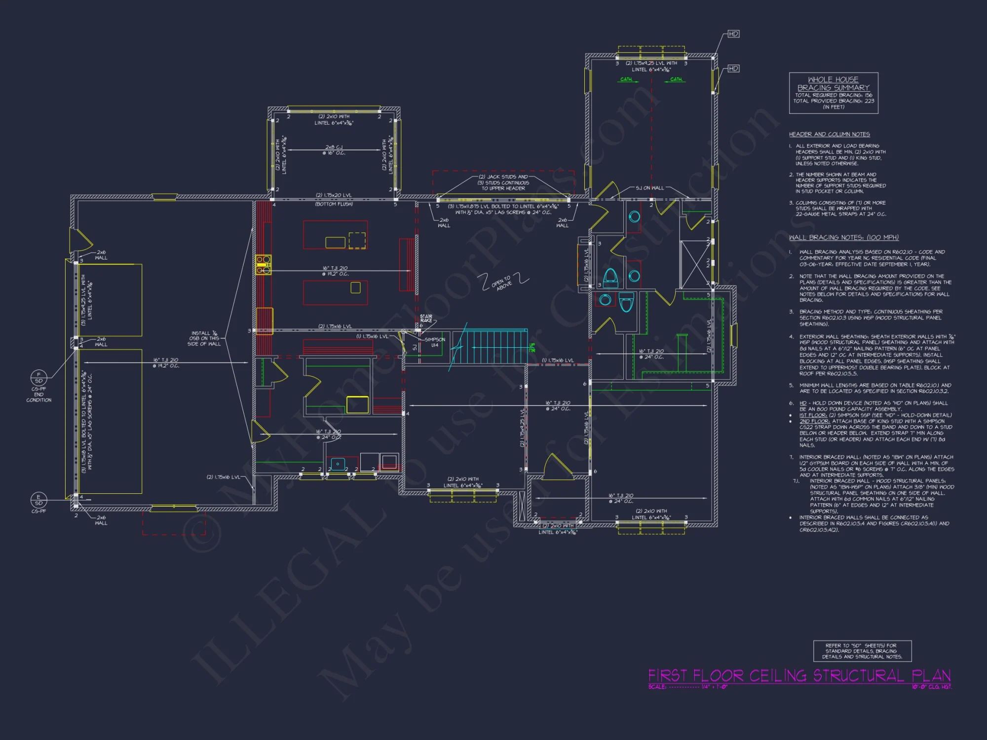Stunning house Floor Plan with 4 Bedrooms – Modern CAD Designs