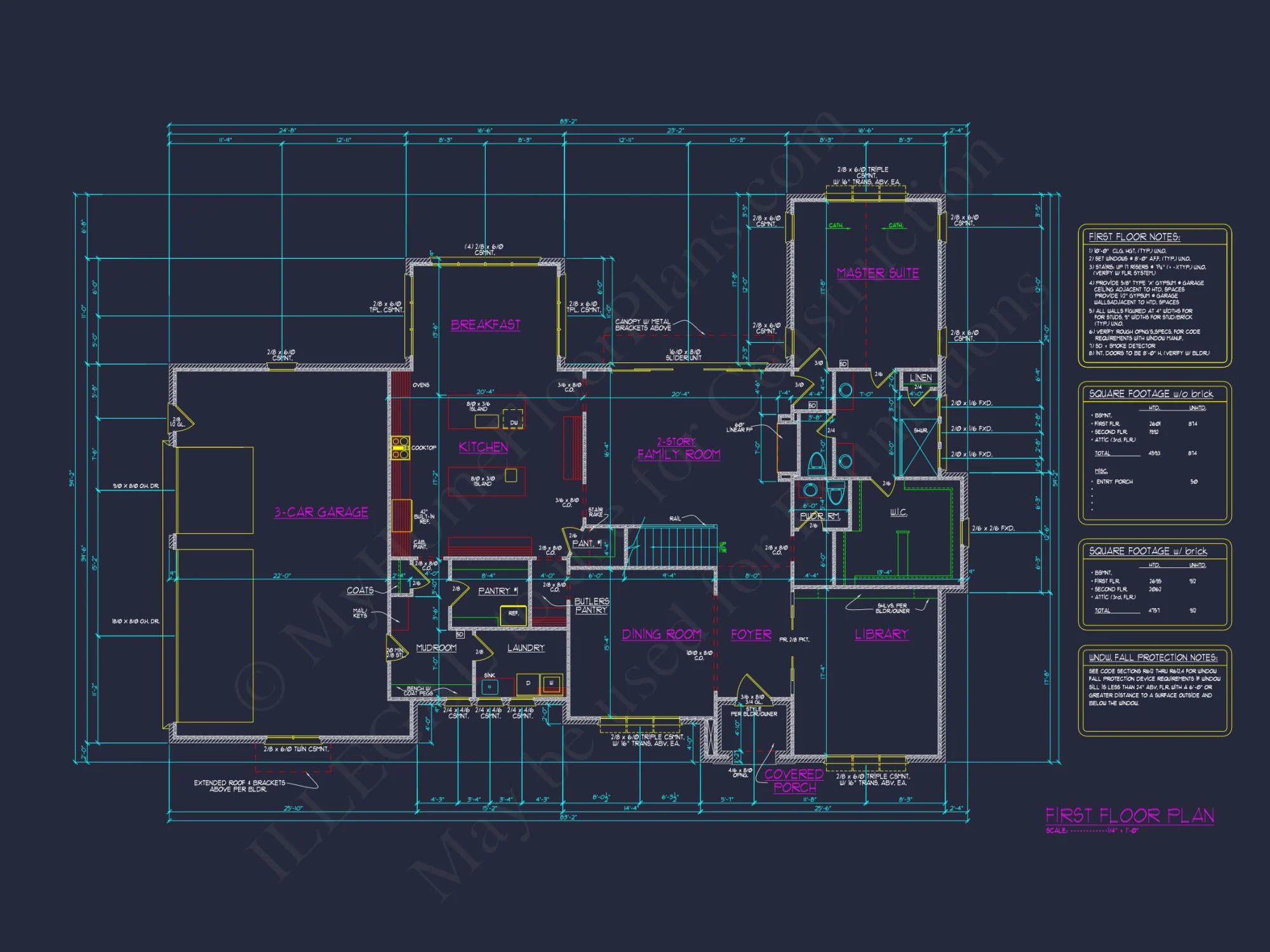 Stunning house Floor Plan with 4 Bedrooms – Modern CAD Designs