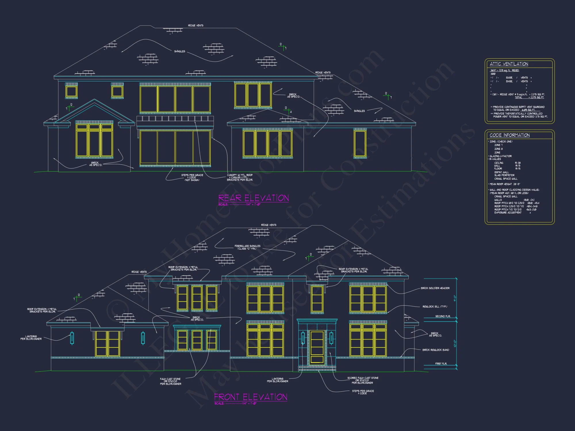 Stunning house Floor Plan with 4 Bedrooms – Modern CAD Designs