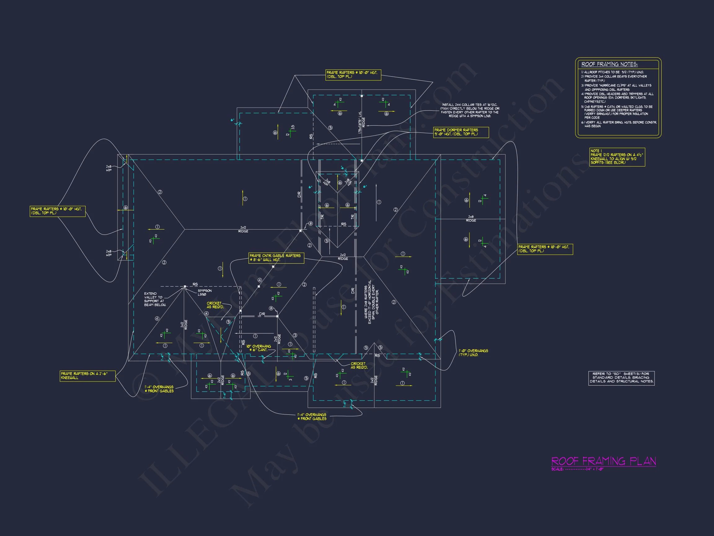 16-1819 HOUSE PLAN - Craftsman House Plan: Stunning CAD Blueprint with 5 Beds 13 Craftsman house Plan: Stunning CAD Blueprint with 5 Beds