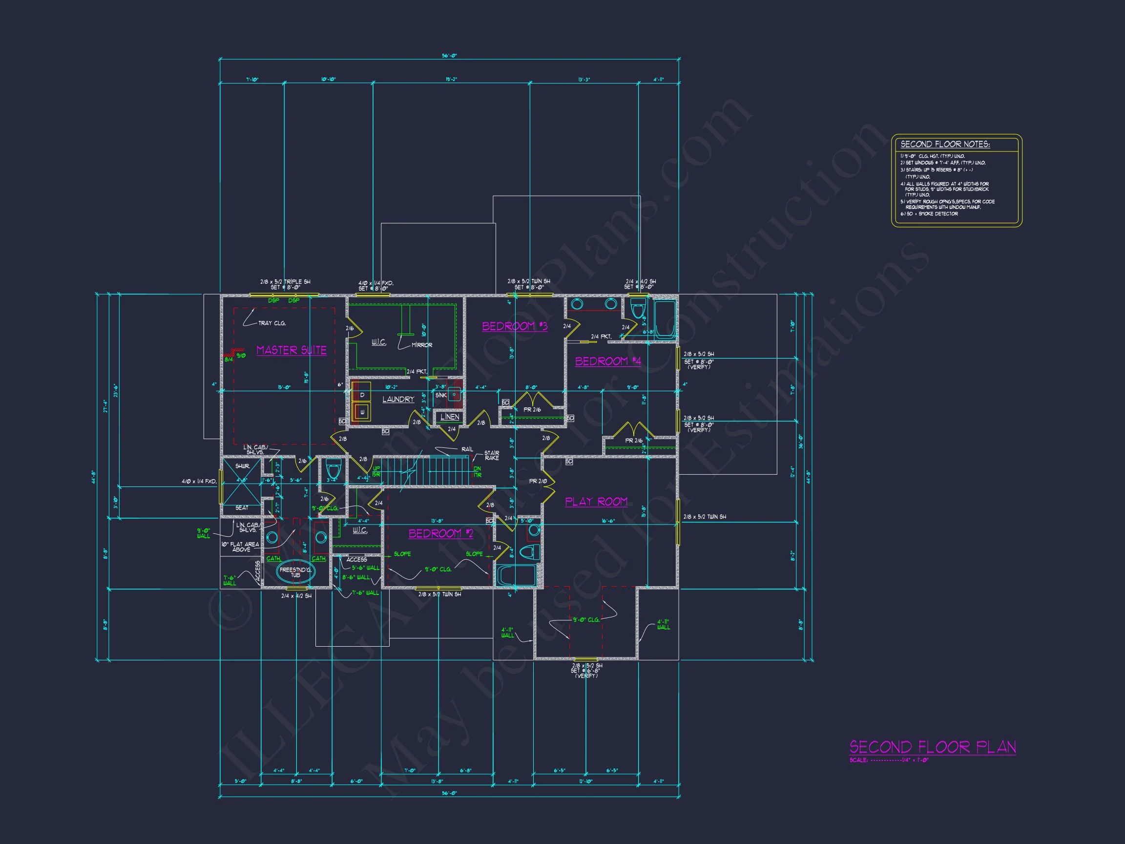16-1819 HOUSE PLAN - Craftsman House Plan: Stunning CAD Blueprint with 5 Beds 7 Craftsman house Plan: Stunning CAD Blueprint with 5 Beds