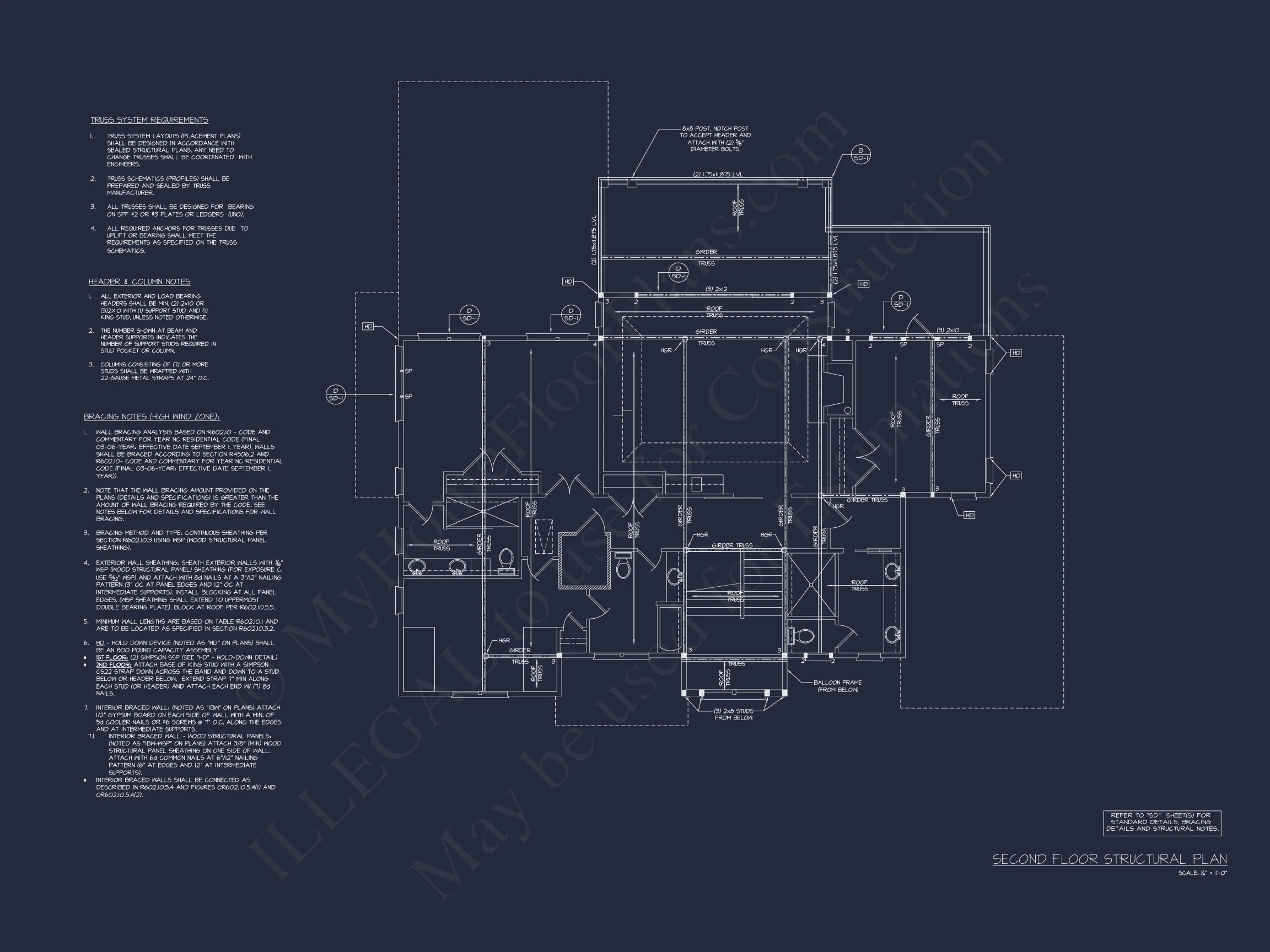 16-1797 HOUSE PLAN - Expansive Coastal Beach House Plan with Elegant CAD Designs 21 Expansive Coastal Beach house Plan with Elegant CAD Designs