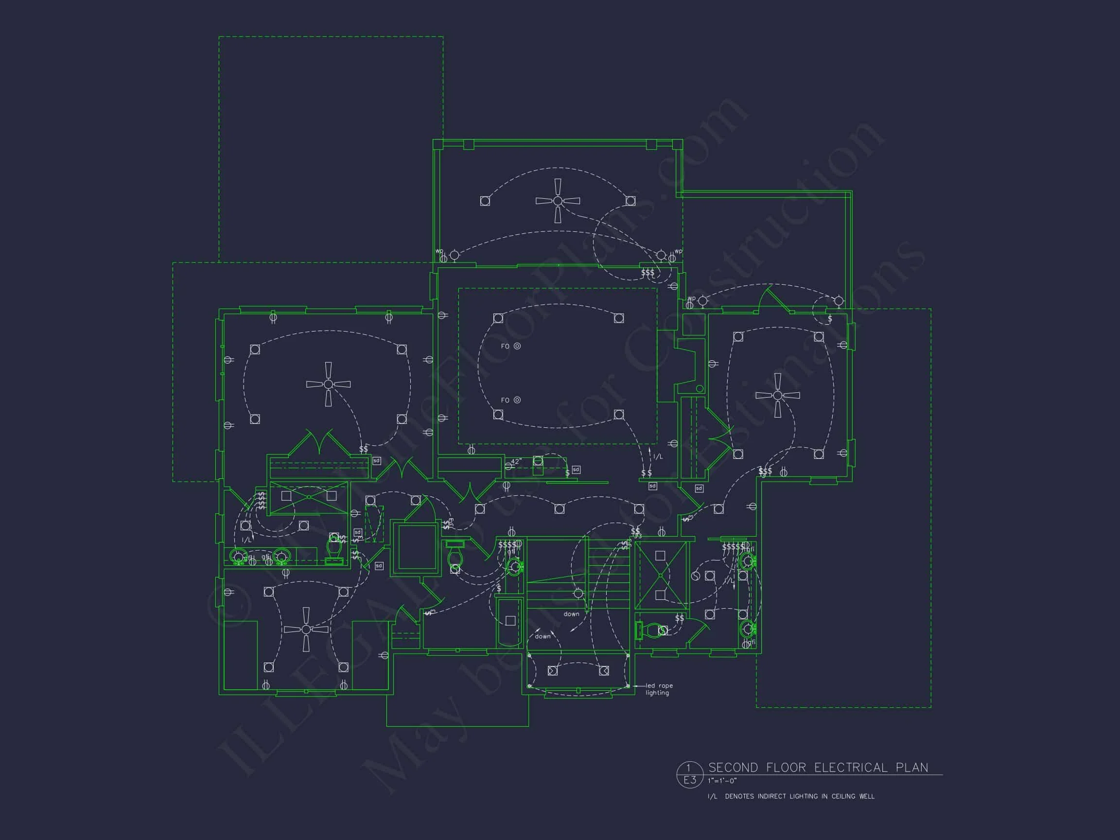 16-1797 HOUSE PLAN - Expansive Coastal Beach House Plan with Elegant CAD Designs 15 Expansive Coastal Beach house Plan with Elegant CAD Designs