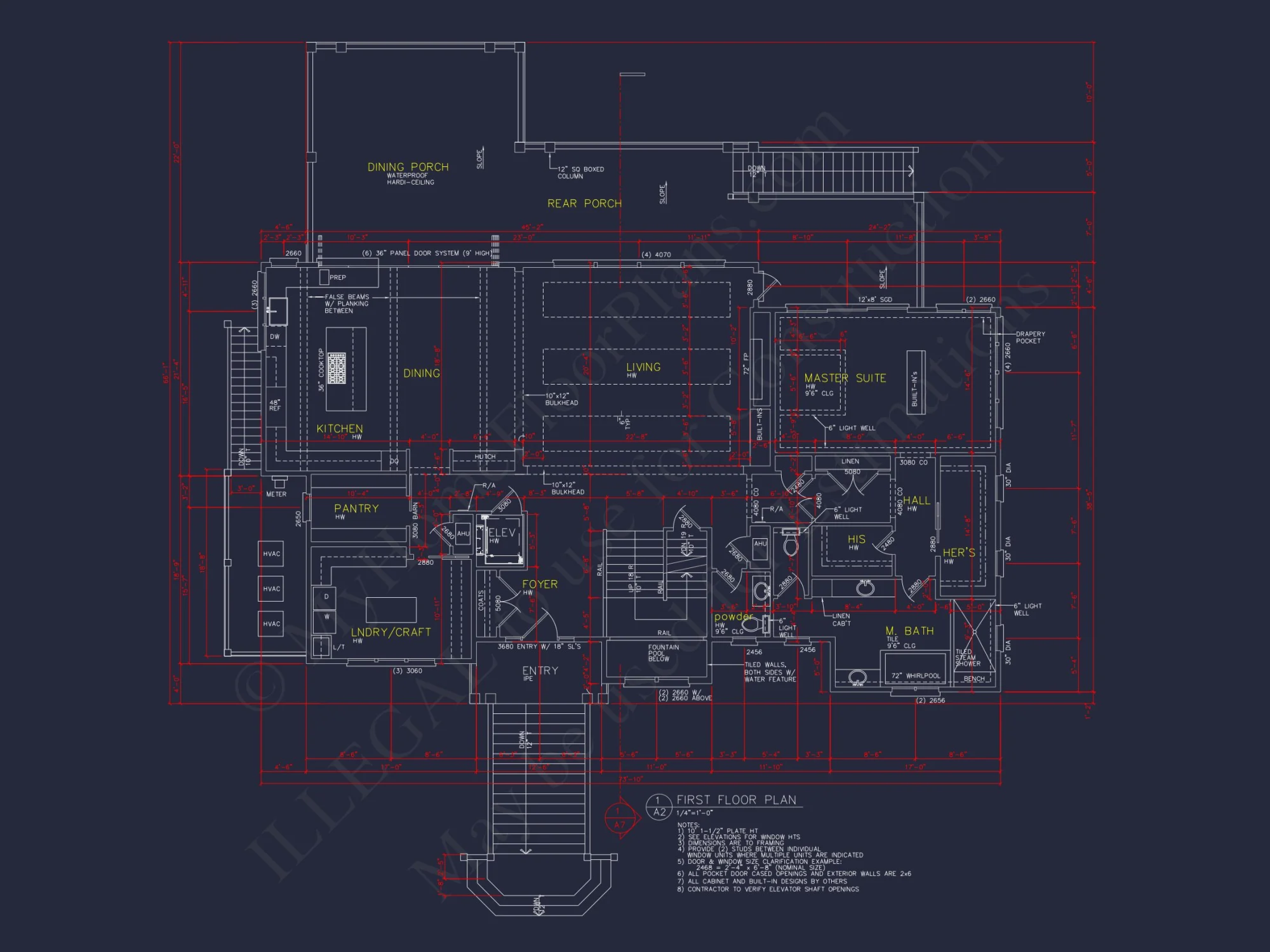 Expansive Coastal Beach house Plan with Elegant CAD Designs