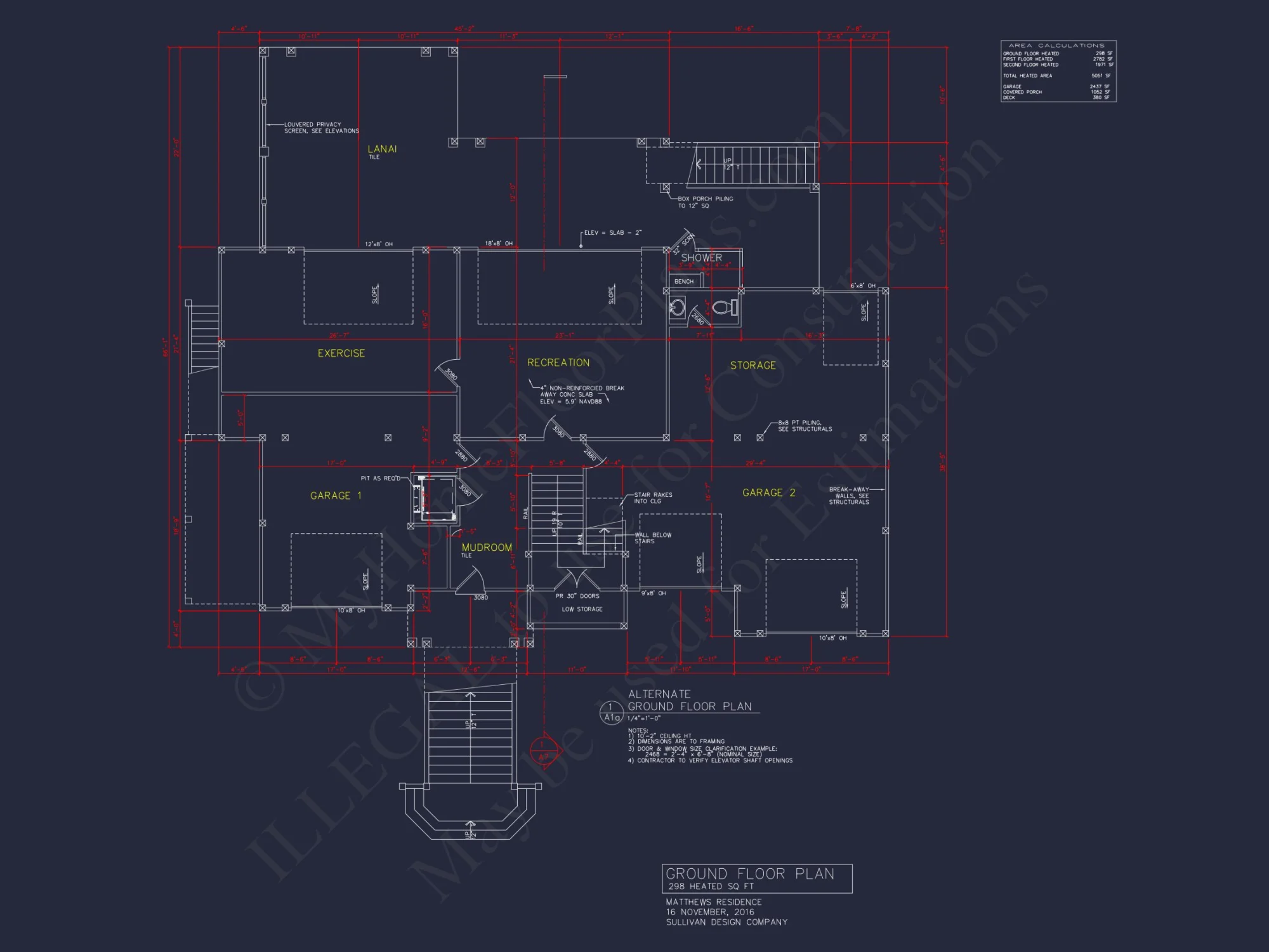 Expansive Coastal Beach house Plan with Elegant CAD Designs