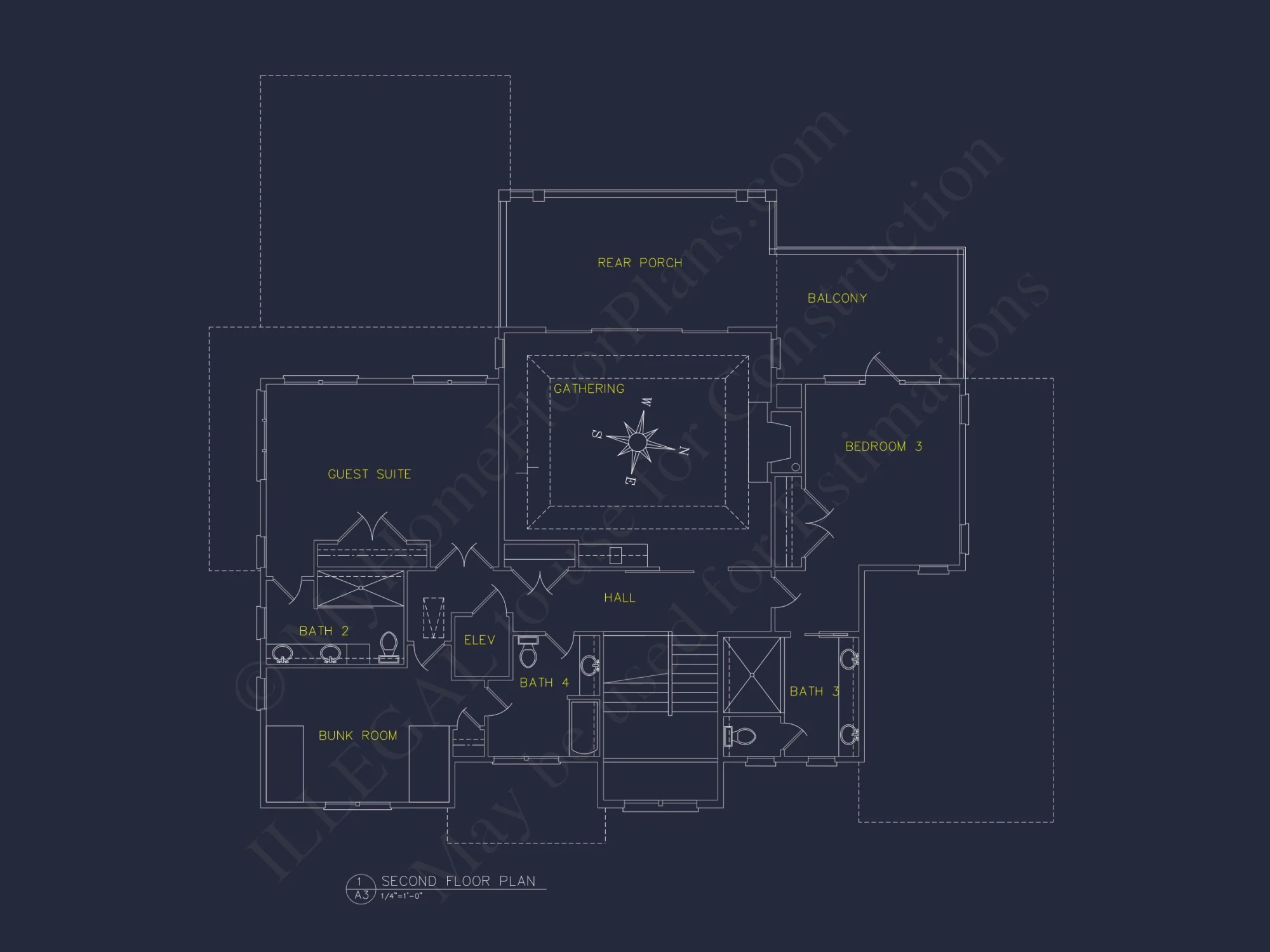 Expansive Coastal Beach house Plan with Elegant CAD Designs