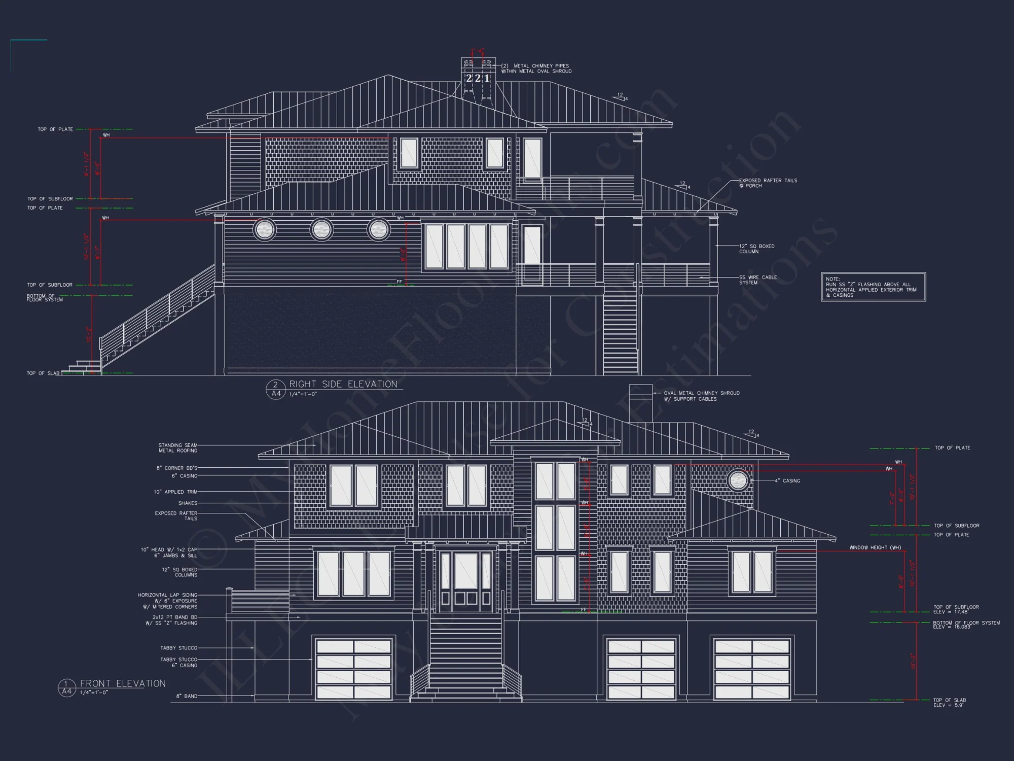Expansive Coastal Beach house Plan with Elegant CAD Designs