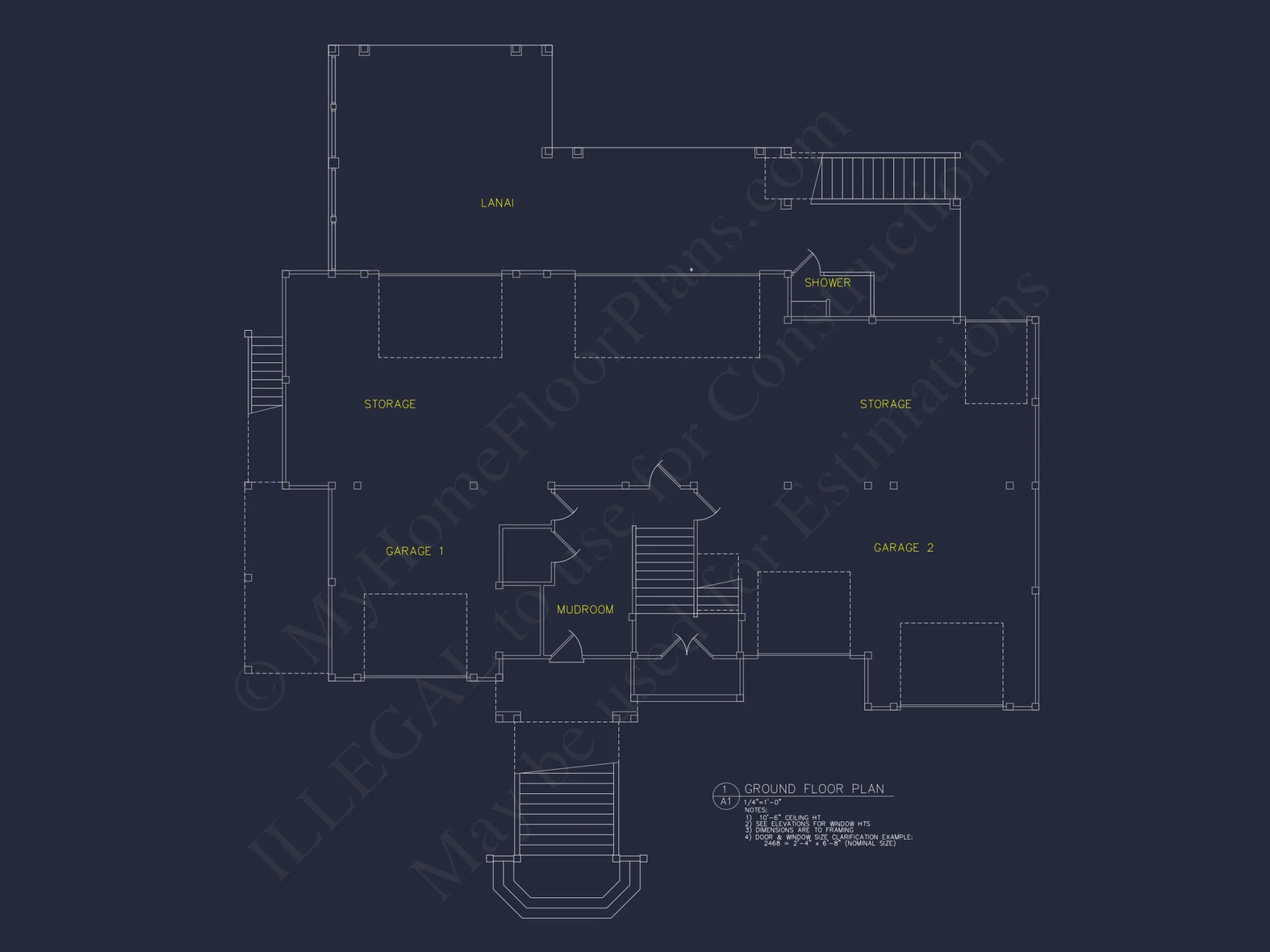 Expansive Coastal Beach house Plan with Elegant CAD Designs