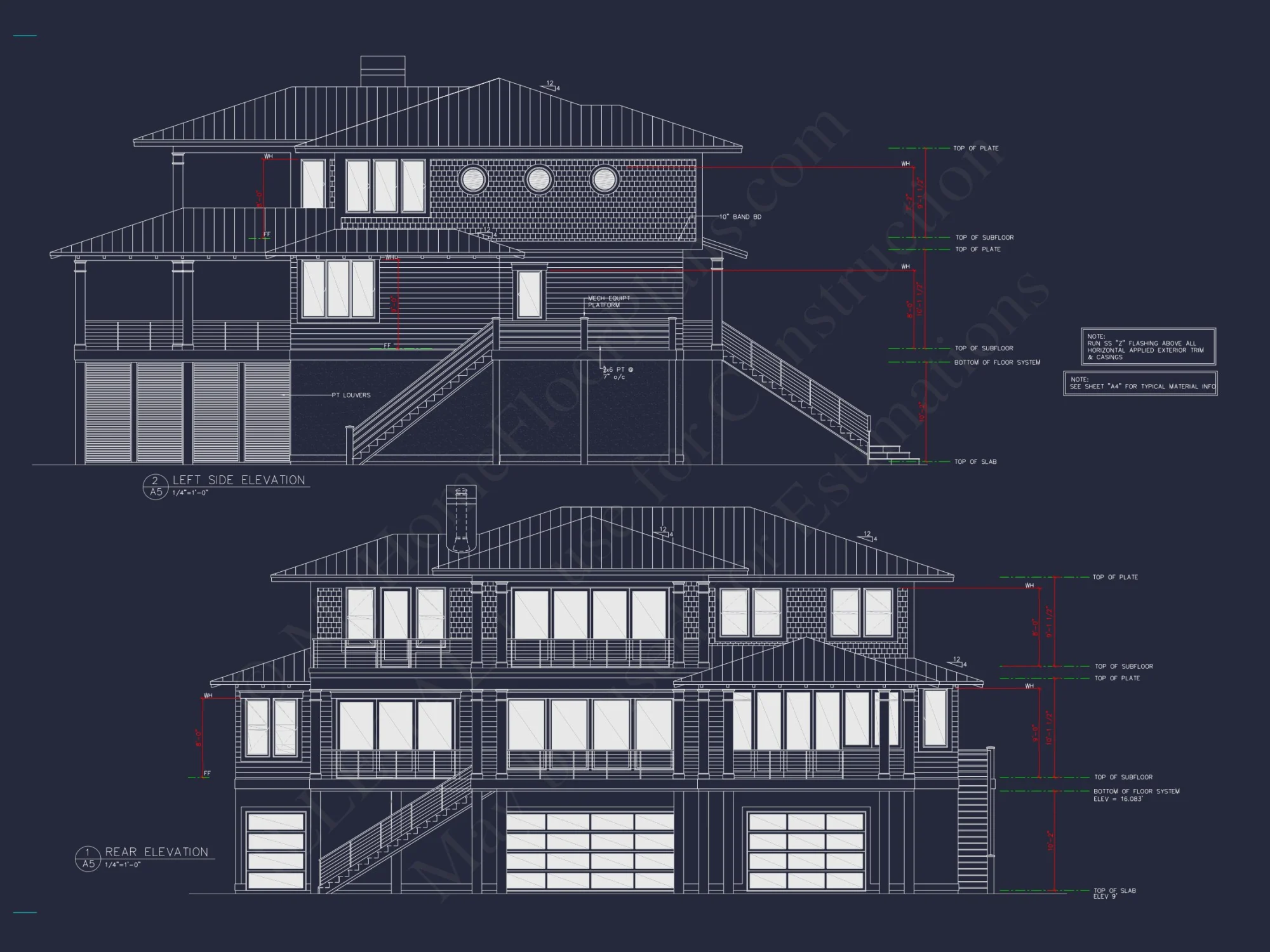 Expansive Coastal Beach house Plan with Elegant CAD Designs
