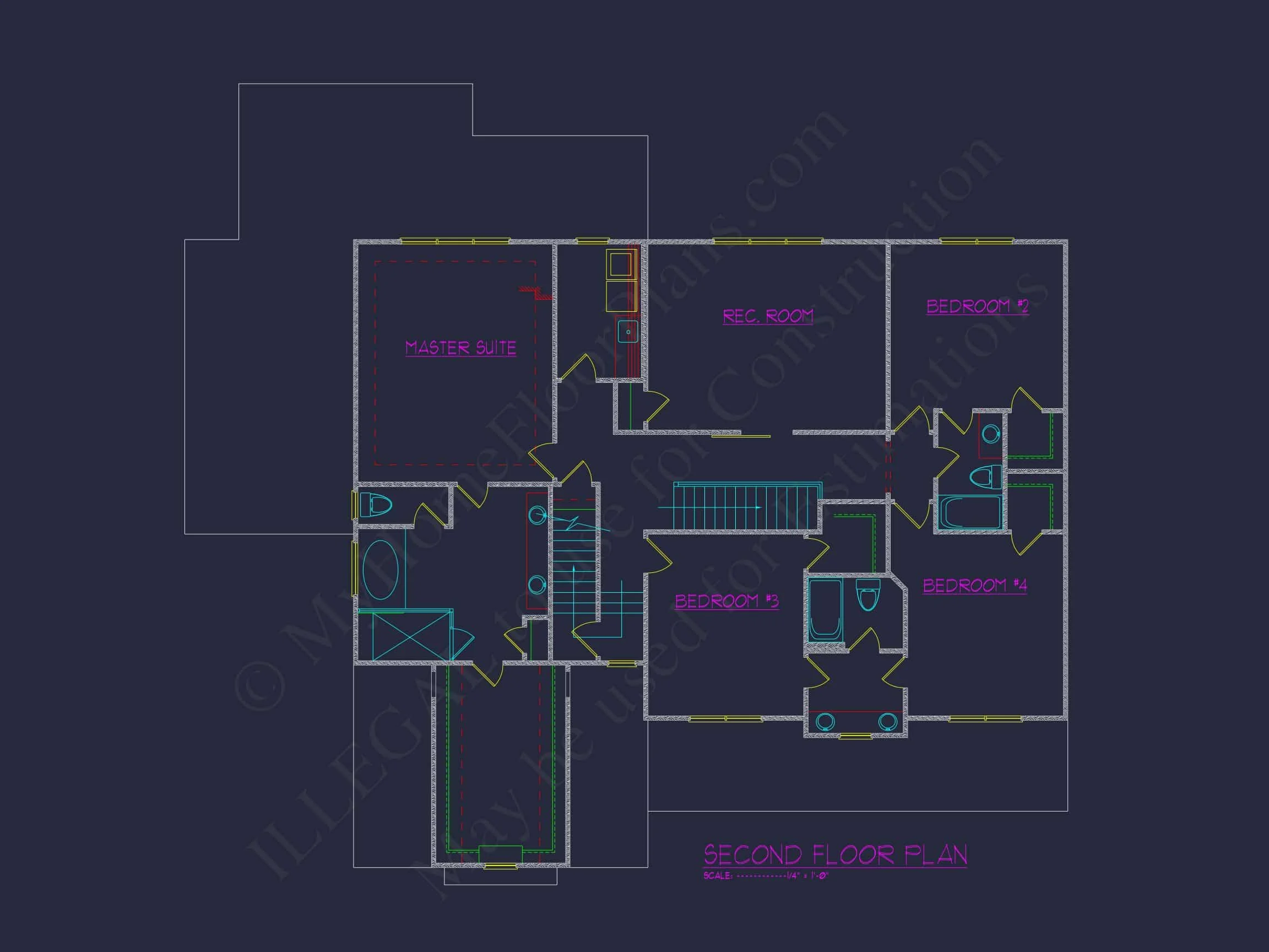 16-1786B HOUSE PLAN - Elegant 3-Story House Plan with Spacious Floor Plan and CAD Designs 5 Elegant 3-Story house Plan with Spacious Floor Plan and CAD Designs