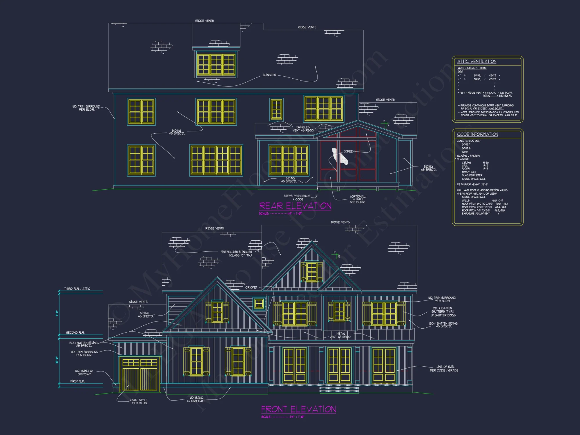 Elegant 3-Story house Plan with Spacious Floor Plan and CAD Designs