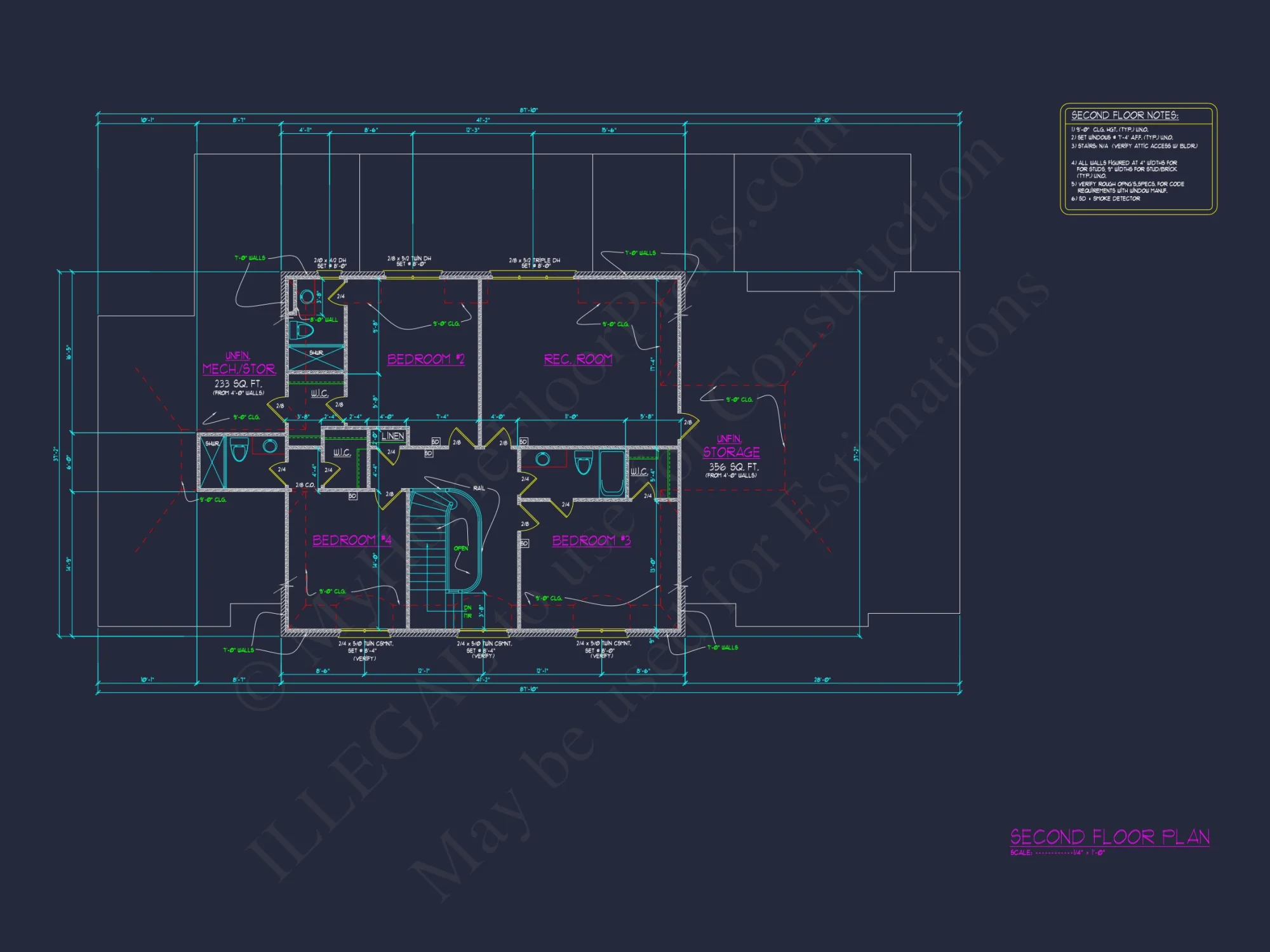 Explore 5-Bedroom house Plan With Blueprints & Architectural Designs