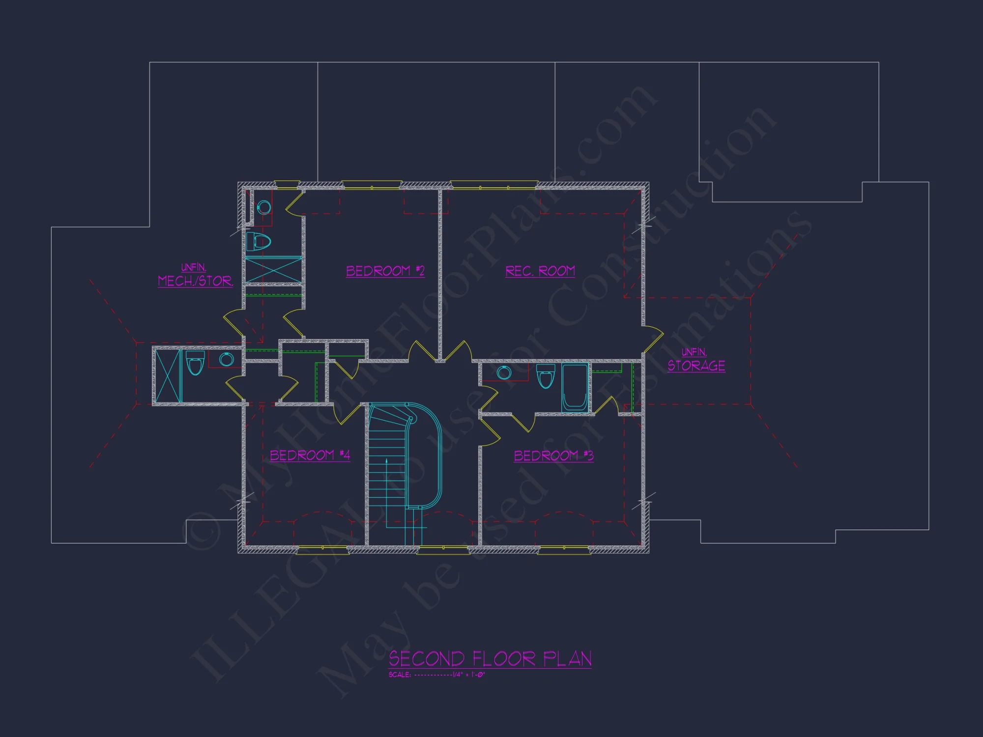 Explore 5-Bedroom house Plan With Blueprints & Architectural Designs