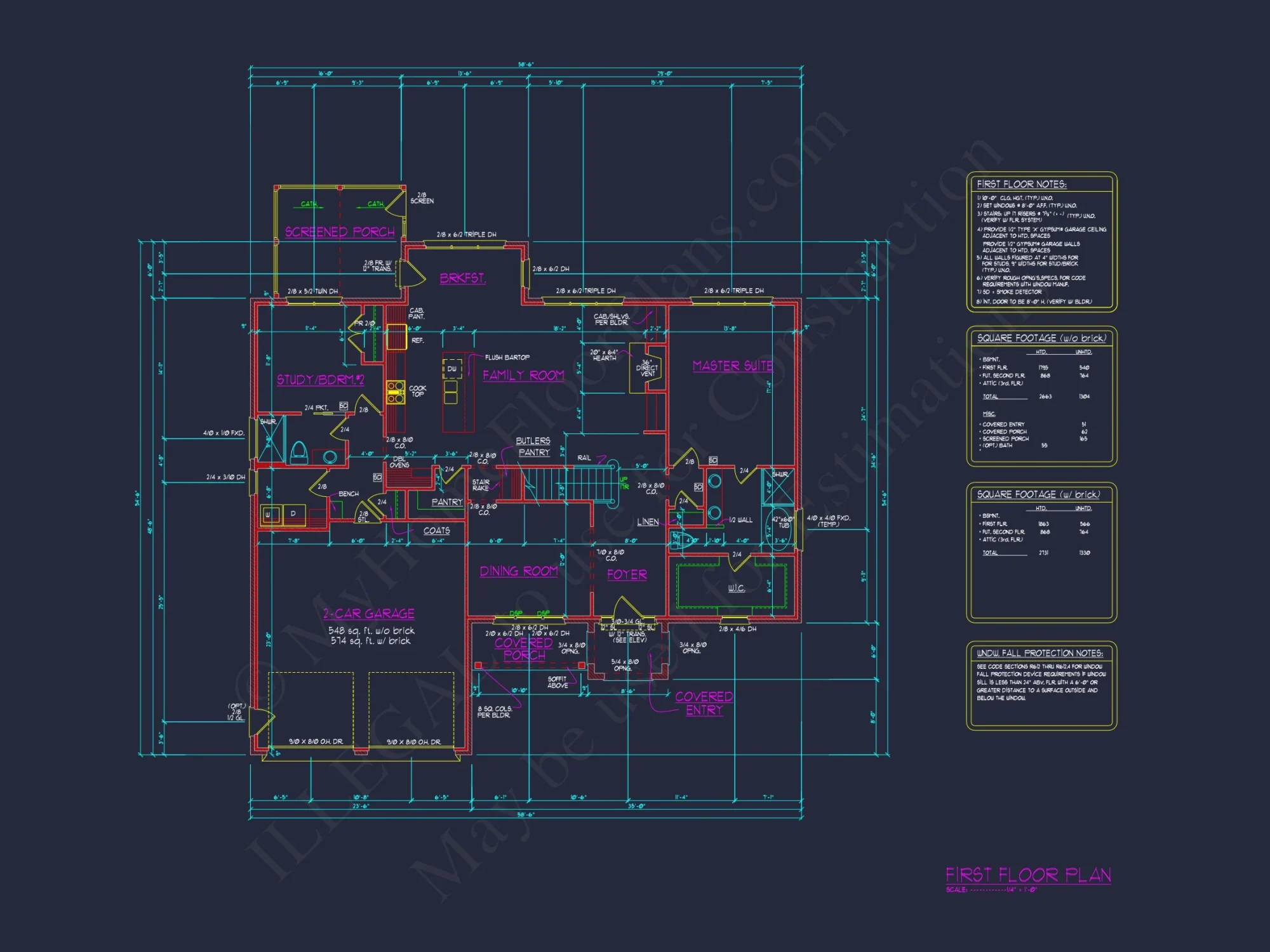 Stylish house Plan Featuring Open Floor Plan with Study