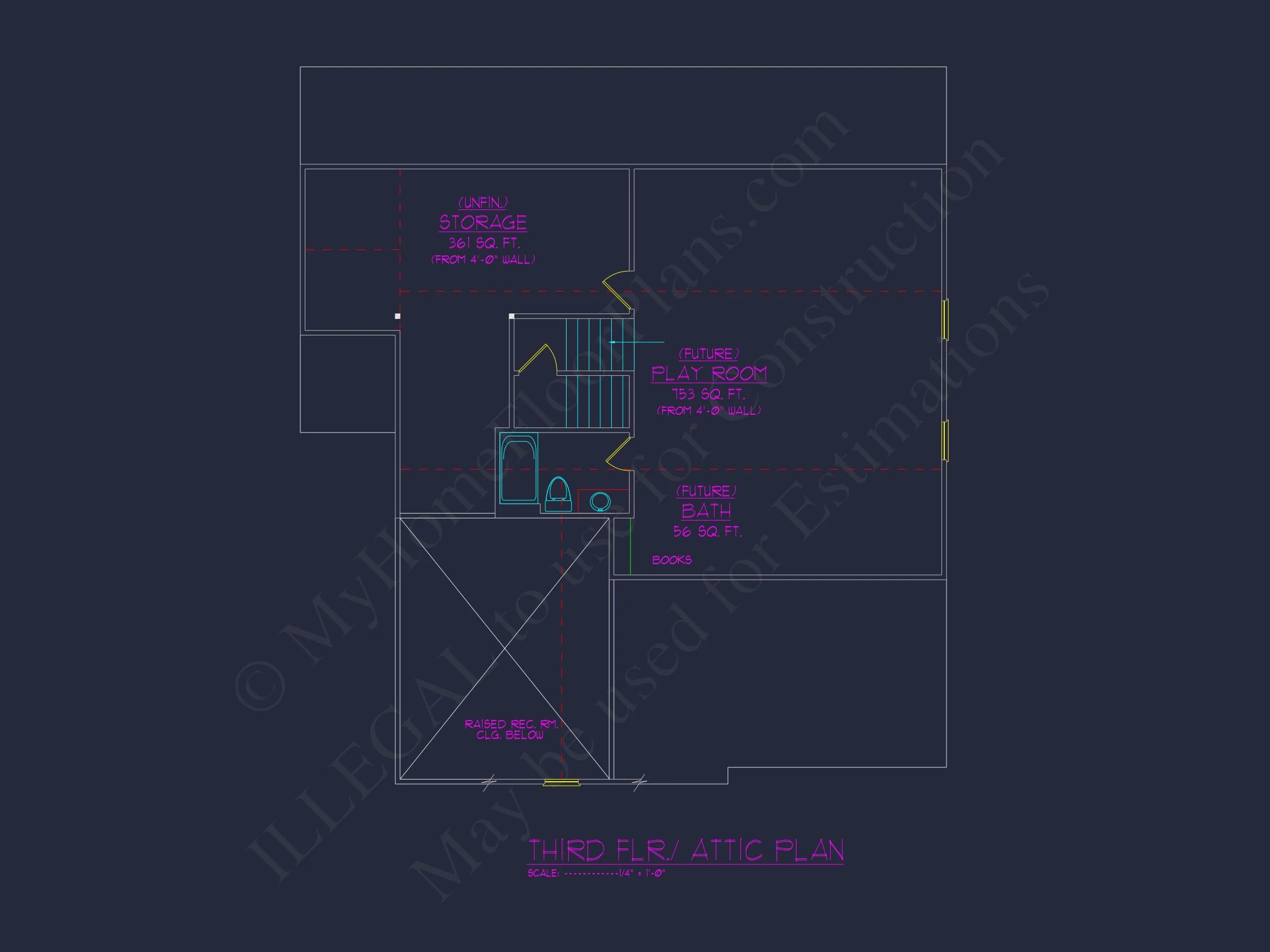 Elegant house Plan with Spacious Floors, CAD Designs & Blueprints