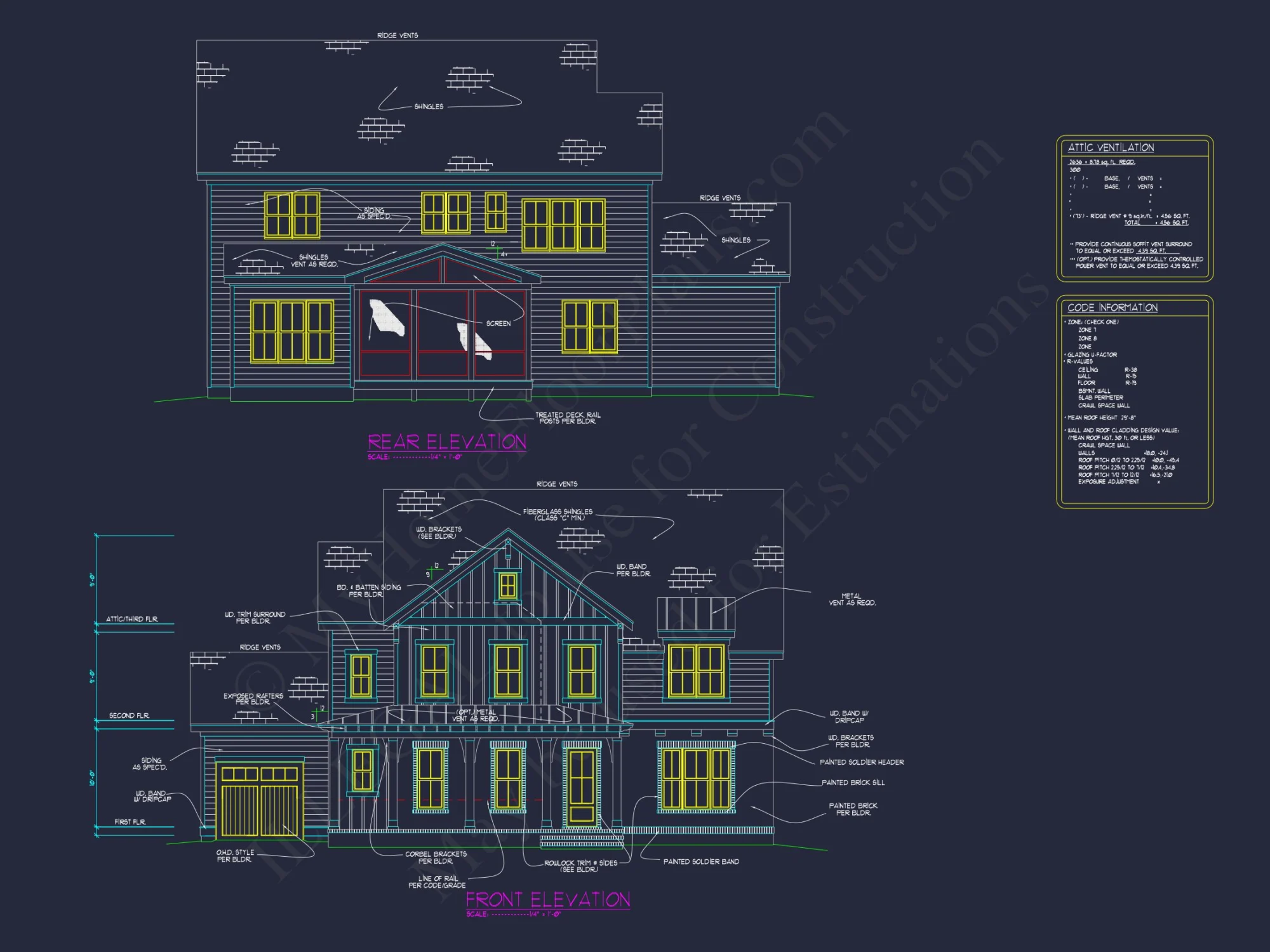 Elegant house Plan with Spacious Floors, CAD Designs & Blueprints