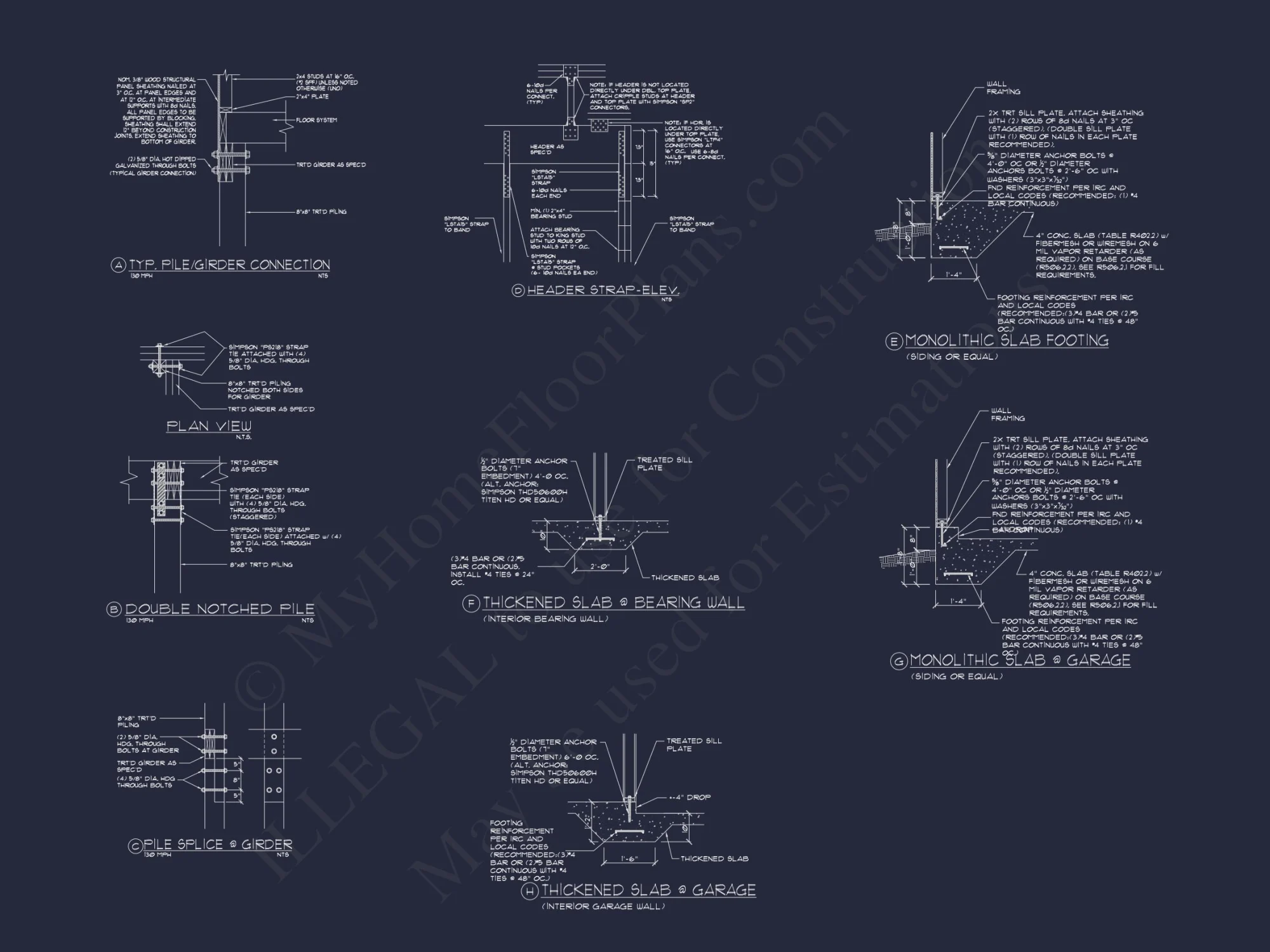 Modern Beach house Plan with CAD Designs and 3 Floor Layouts