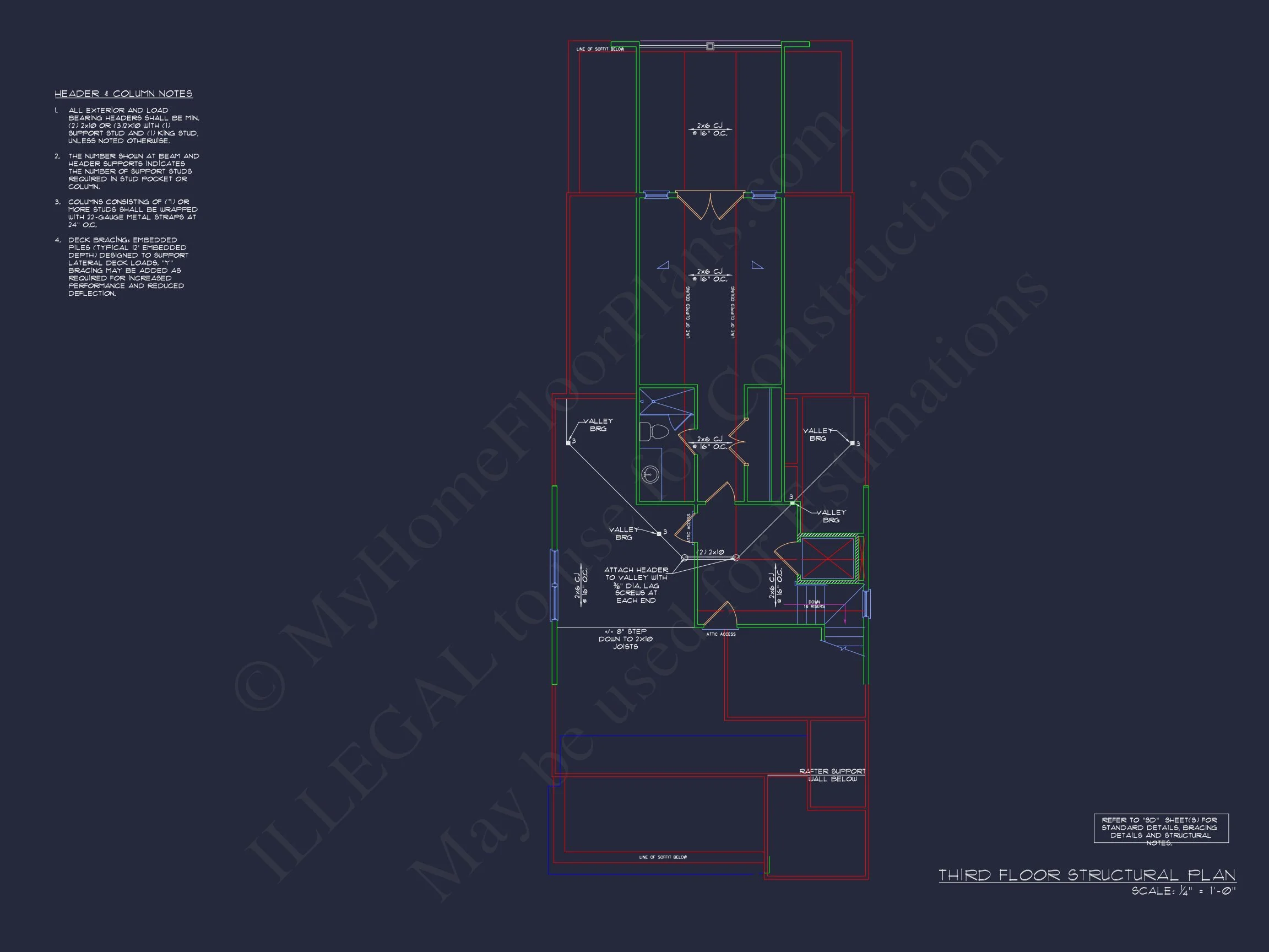 Modern Beach house Plan with CAD Designs and 3 Floor Layouts