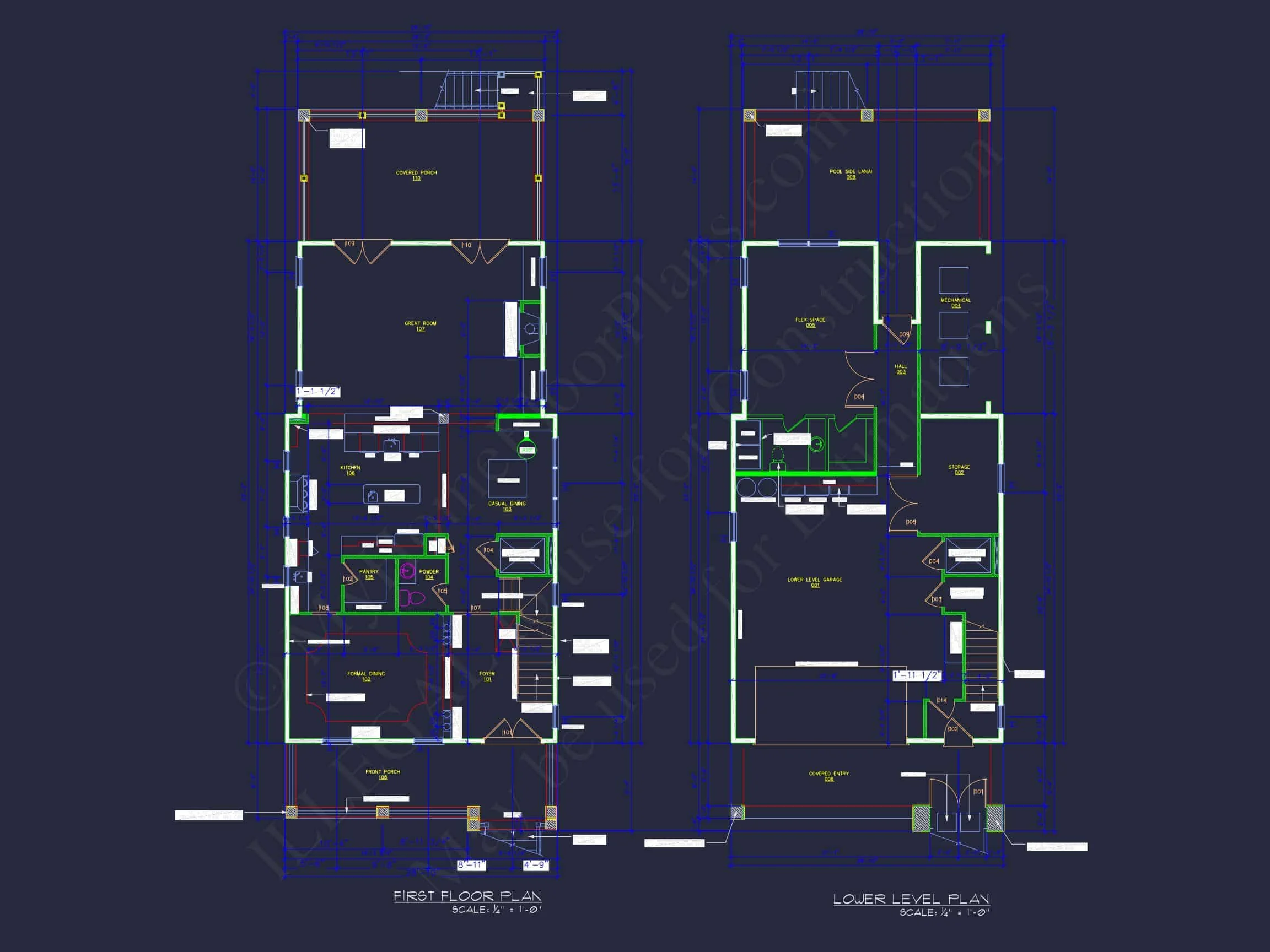 Modern Beach house Plan with CAD Designs and 3 Floor Layouts
