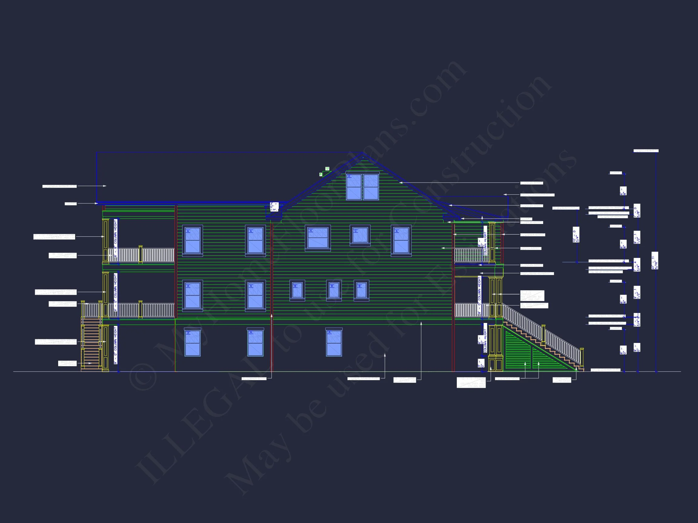 Modern Beach house Plan with CAD Designs and 3 Floor Layouts