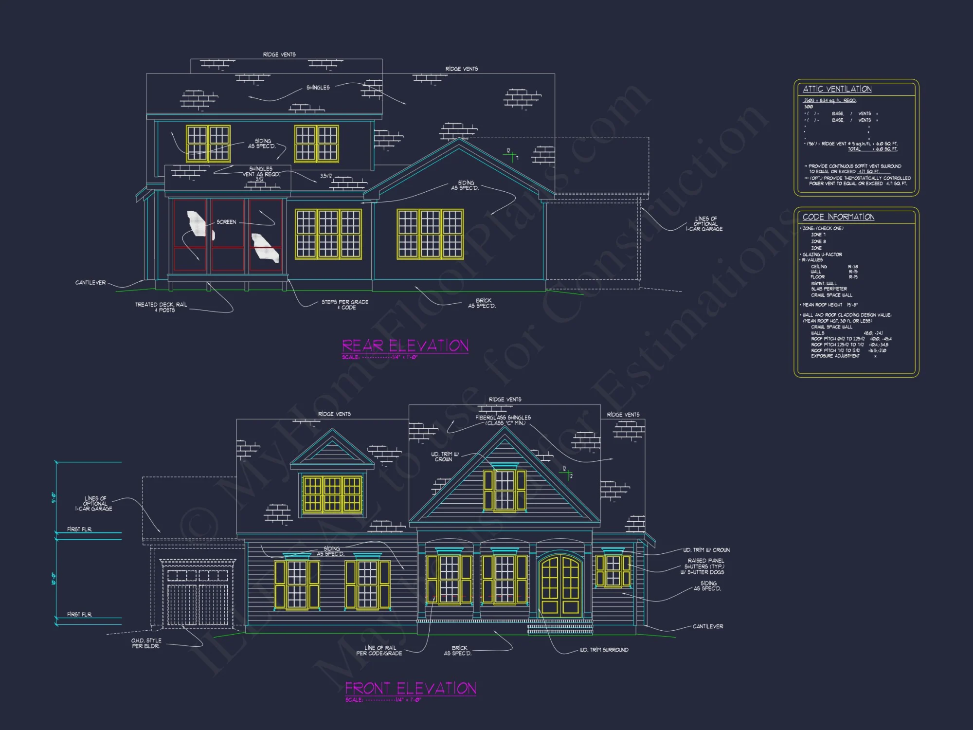 Beautiful house Plan with CAD Floor Designs & Architecture