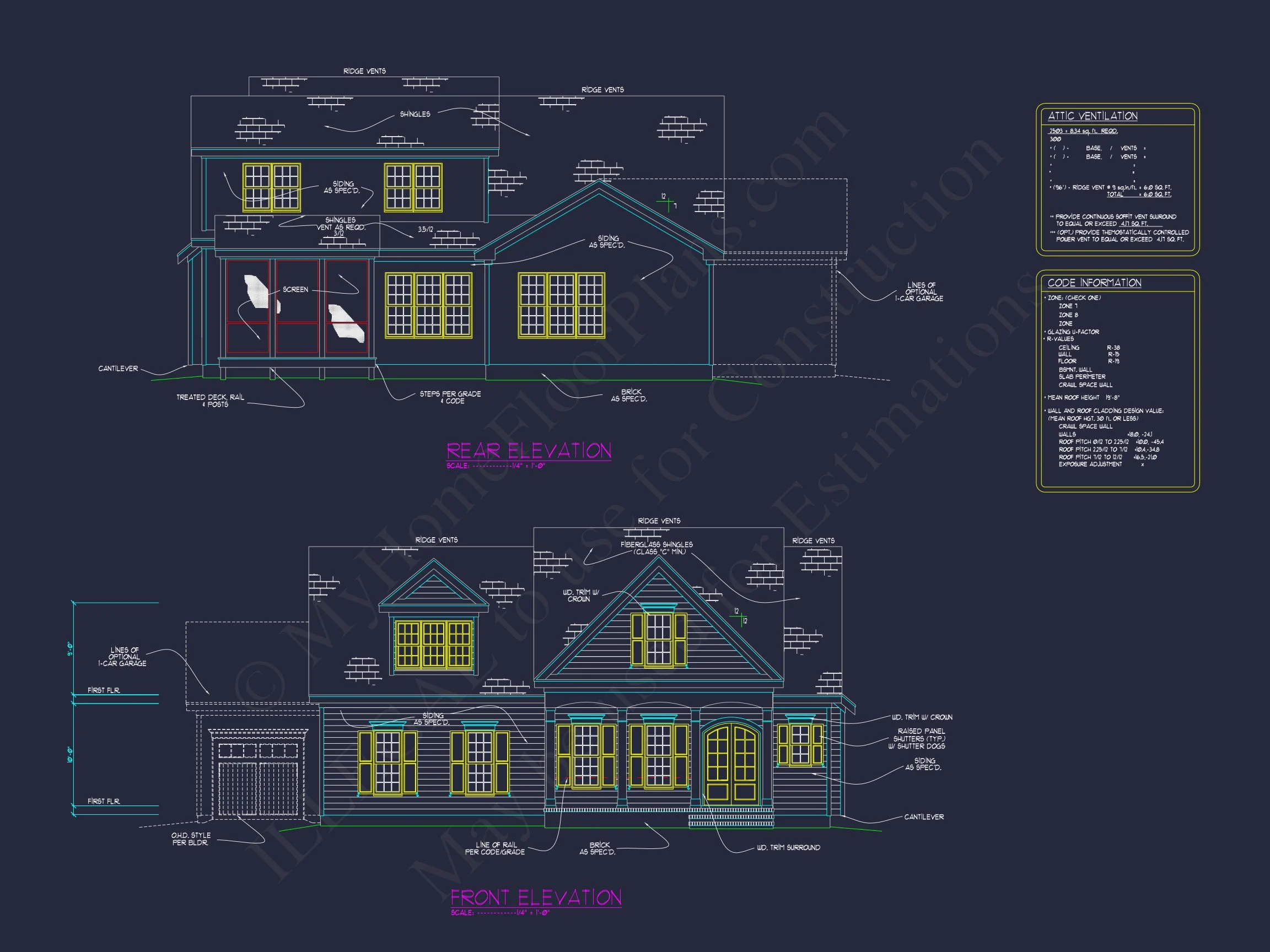 Beautiful house Plan with CAD Floor Designs & Architecture