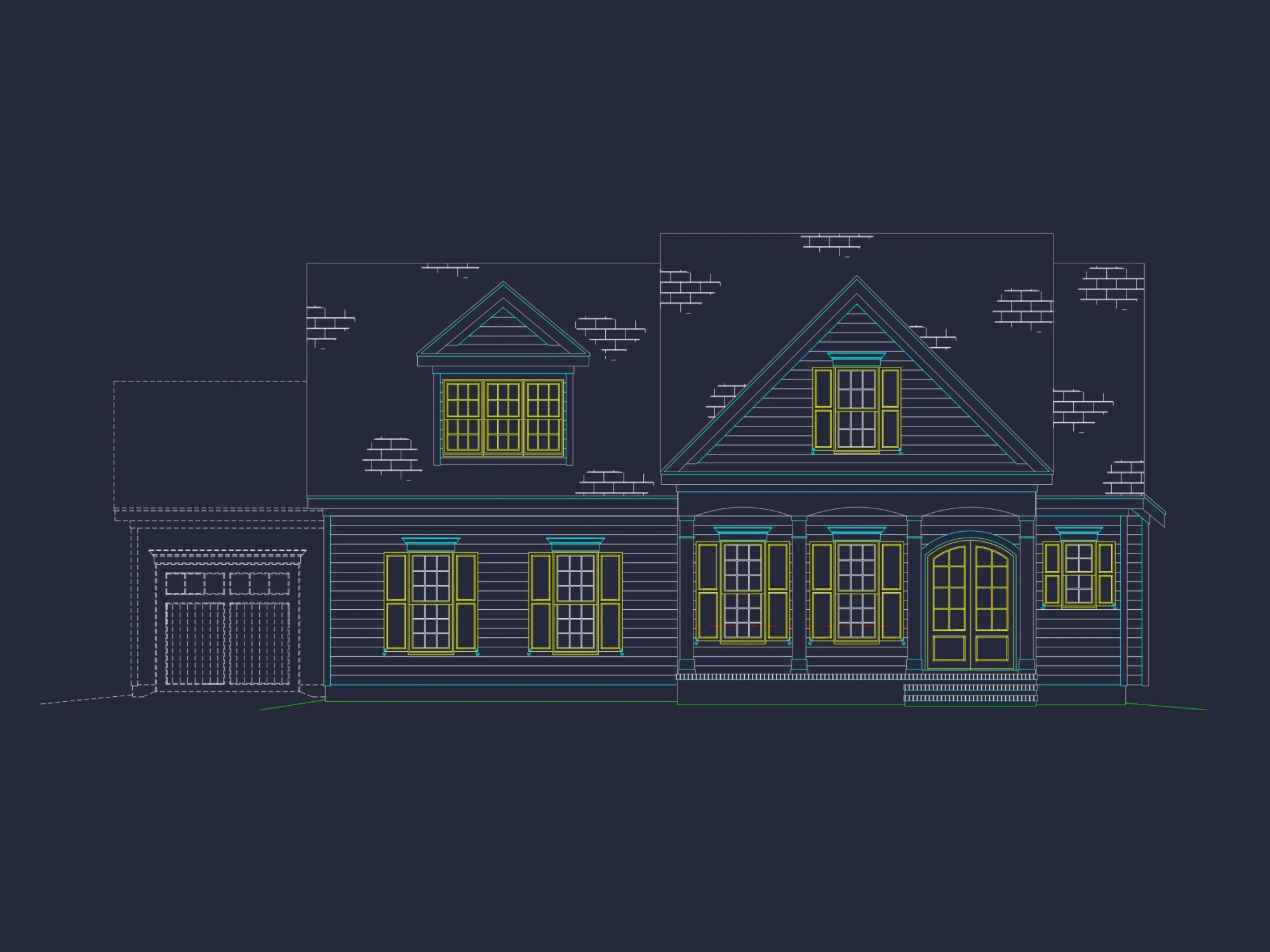 Beautiful house Plan with CAD Floor Designs & Architecture