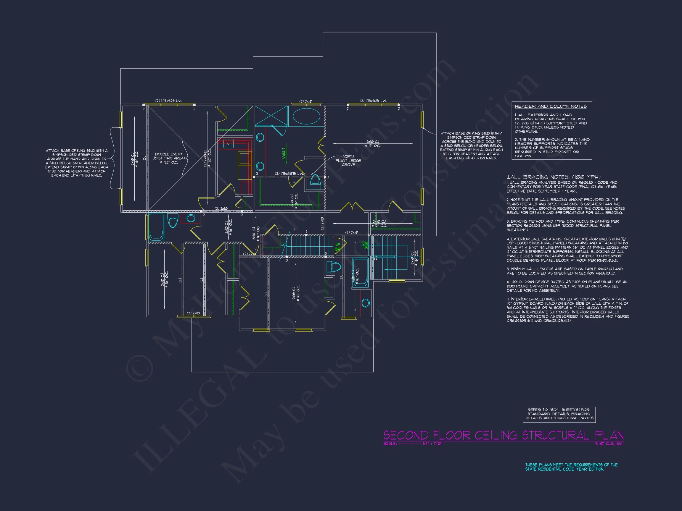16-1465 HOUSE PLAN - Traditional Colonial Home Plan - 4-Bed, 3-Bath, 3,246 SF 36 Spacious 4-Bedroom house Plan with Stunning Blueprint Designs