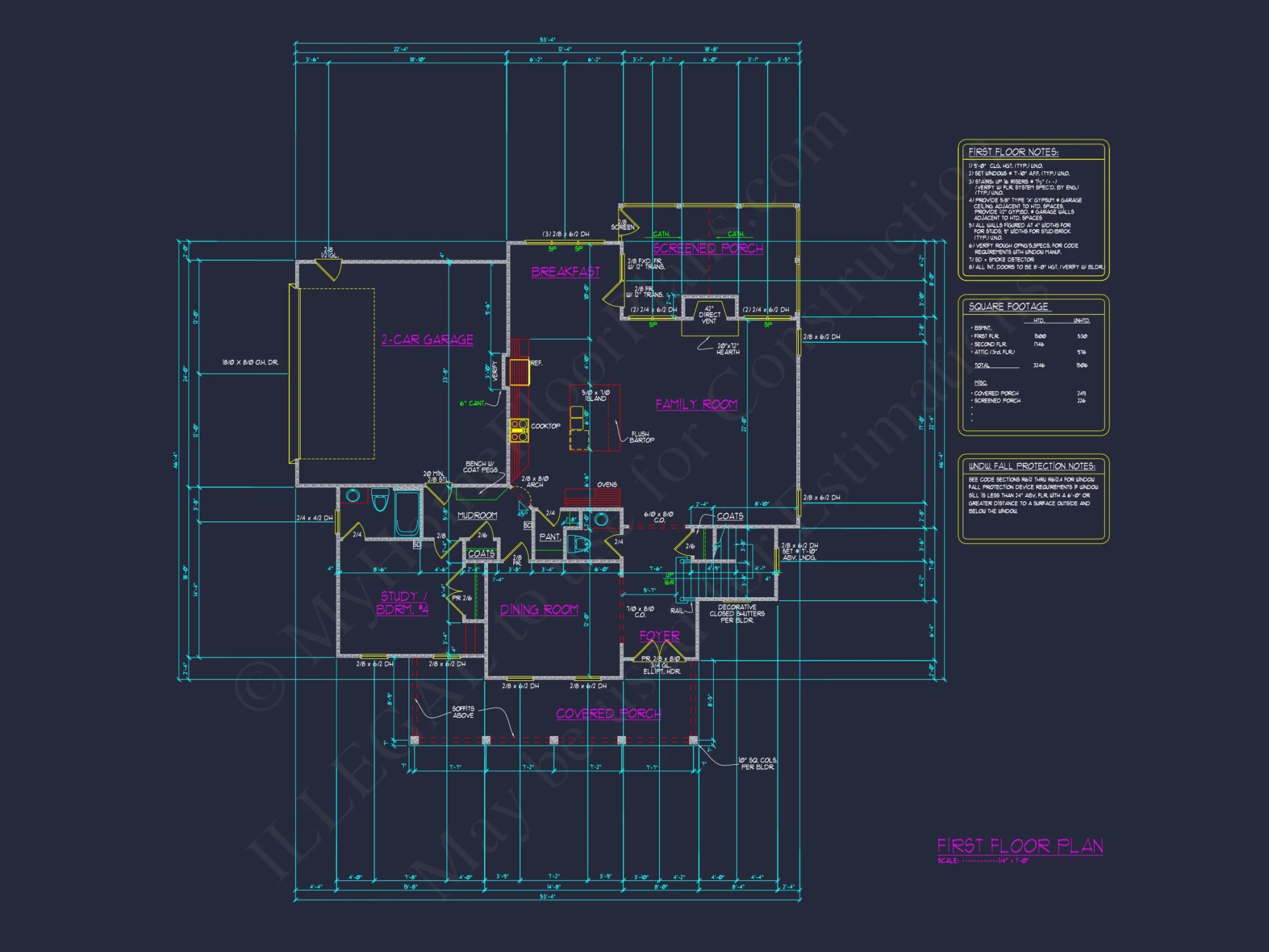 Spacious 4-Bedroom house Plan with Stunning Blueprint Designs
