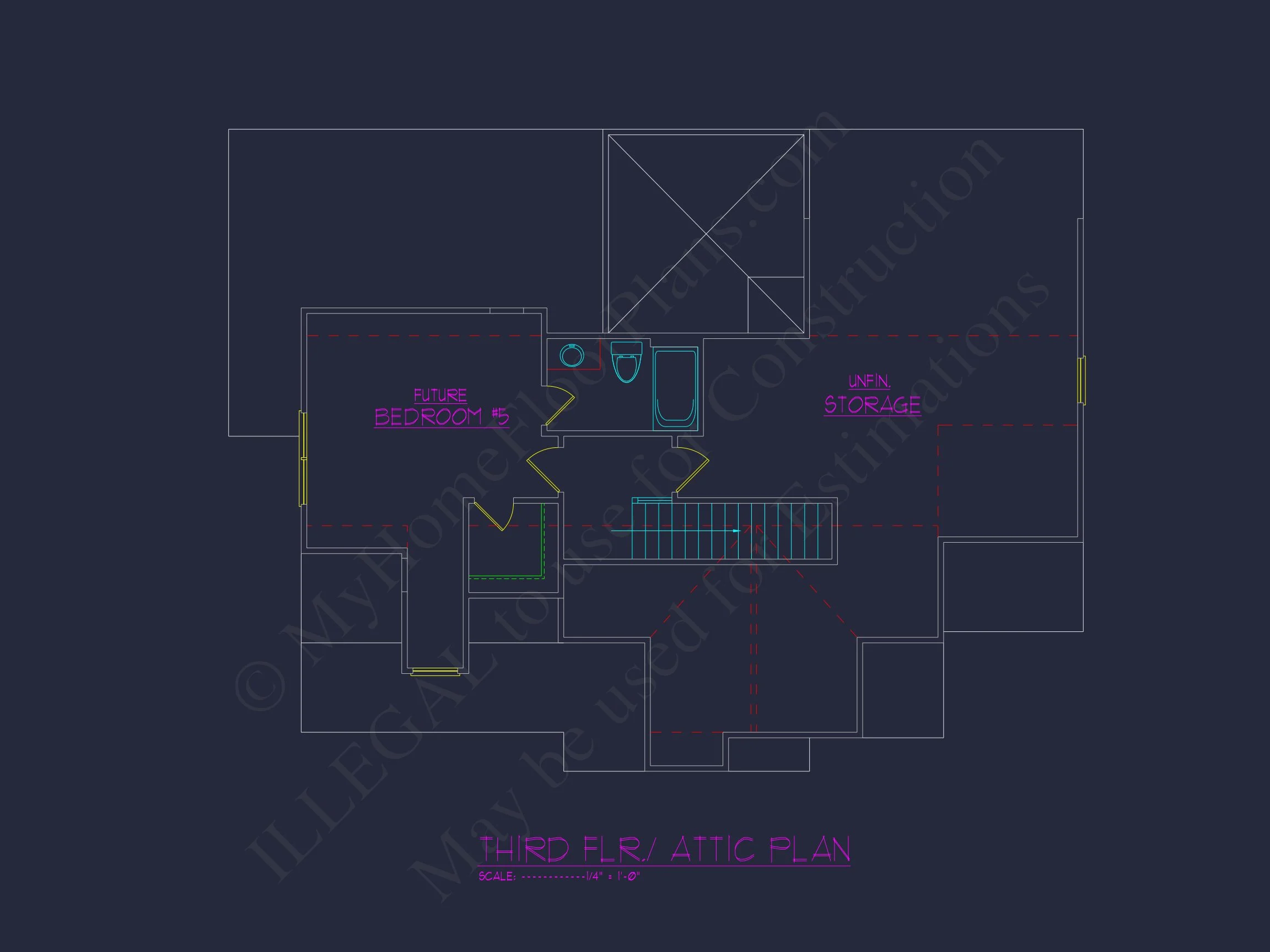 16-1465 HOUSE PLAN - Traditional Colonial Home Plan - 4-Bed, 3-Bath, 3,246 SF 6 Spacious 4-Bedroom house Plan with Stunning Blueprint Designs