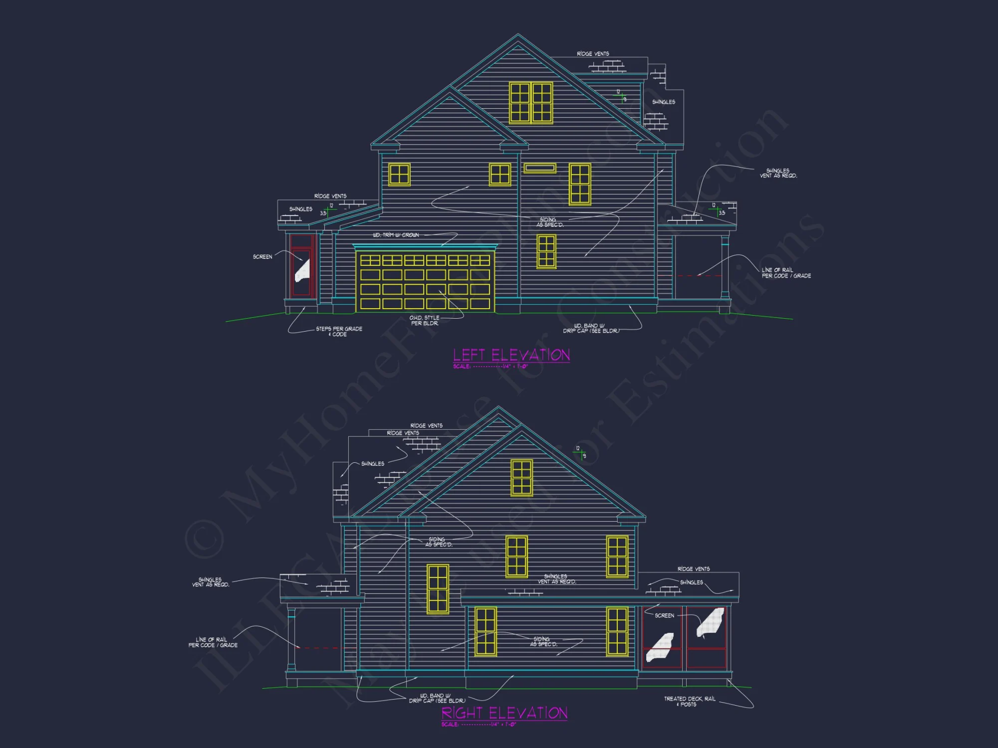 Spacious 4-Bedroom house Plan with Stunning Blueprint Designs
