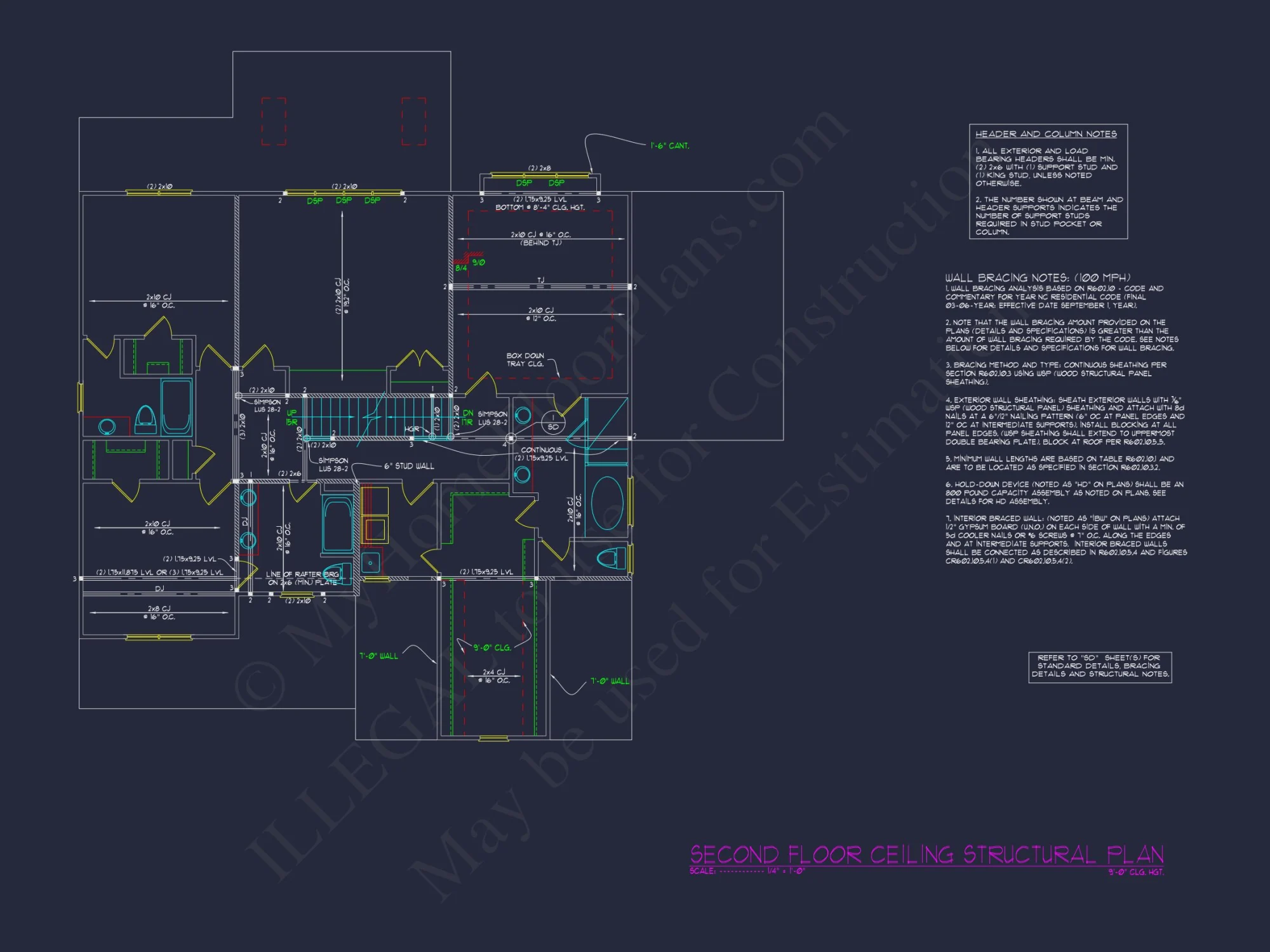 Modern Farmhouse house Plan with 5 Bedrooms and CAD Designs