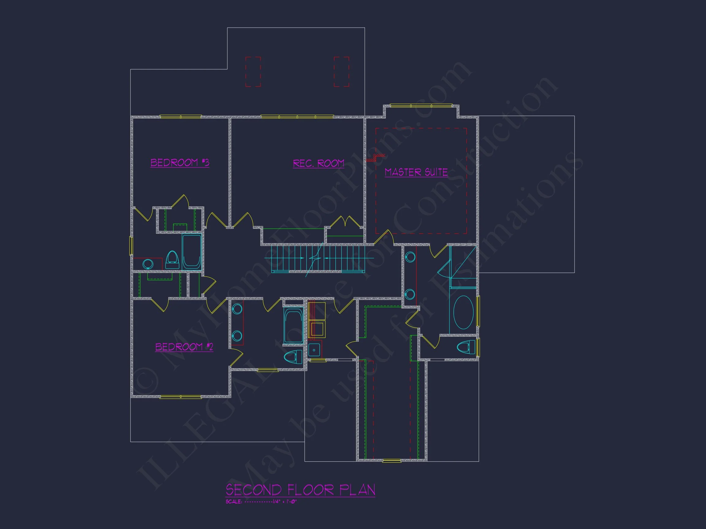 16-1430 HOUSE PLAN - Modern Farmhouse Home Plan – 5-Bed, 4-Bath, 3253 SF 9 Modern Farmhouse house Plan with 5 Bedrooms and CAD Designs