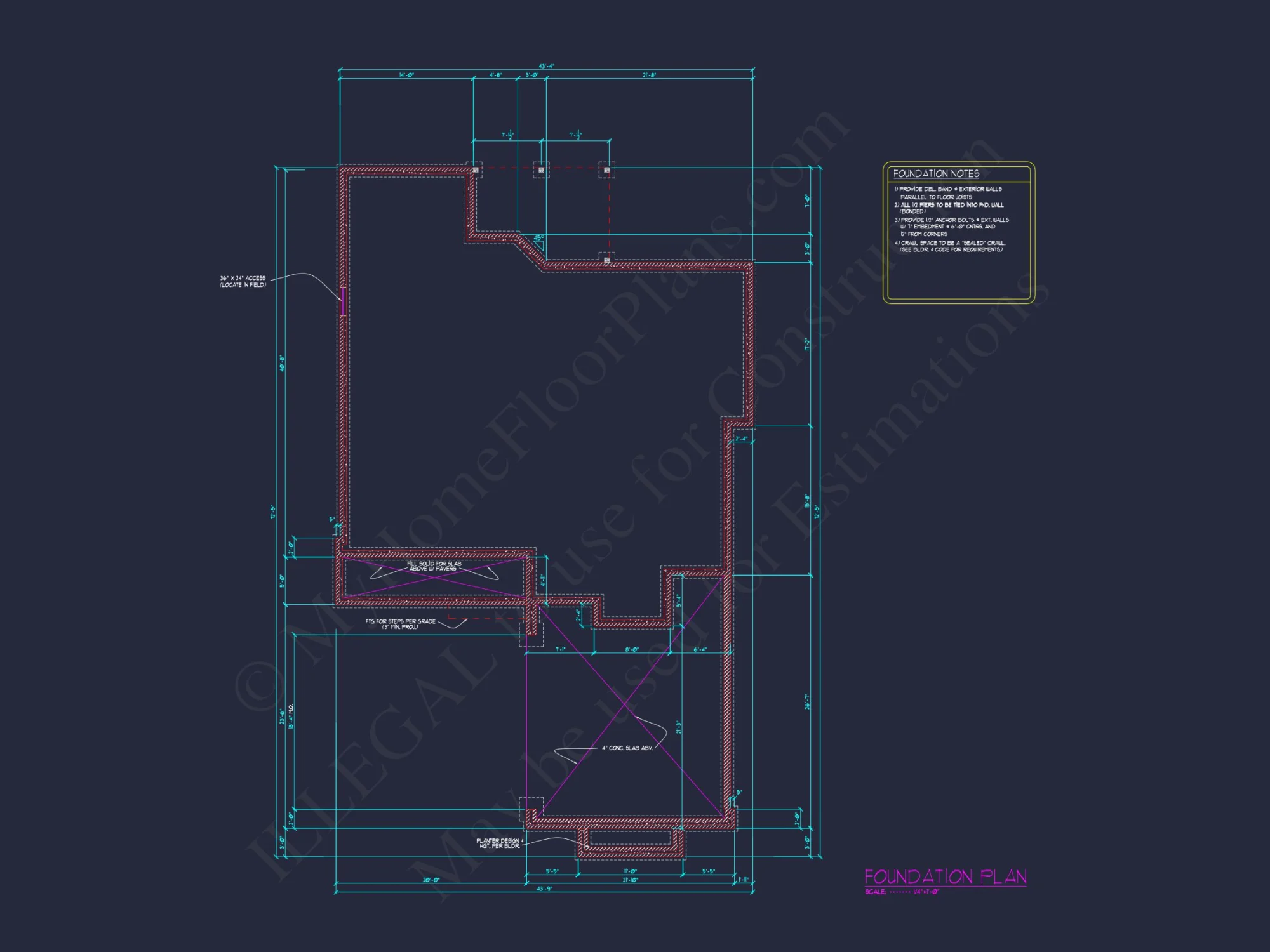 Elegant house Floor Plan with CAD Blueprints for Designers