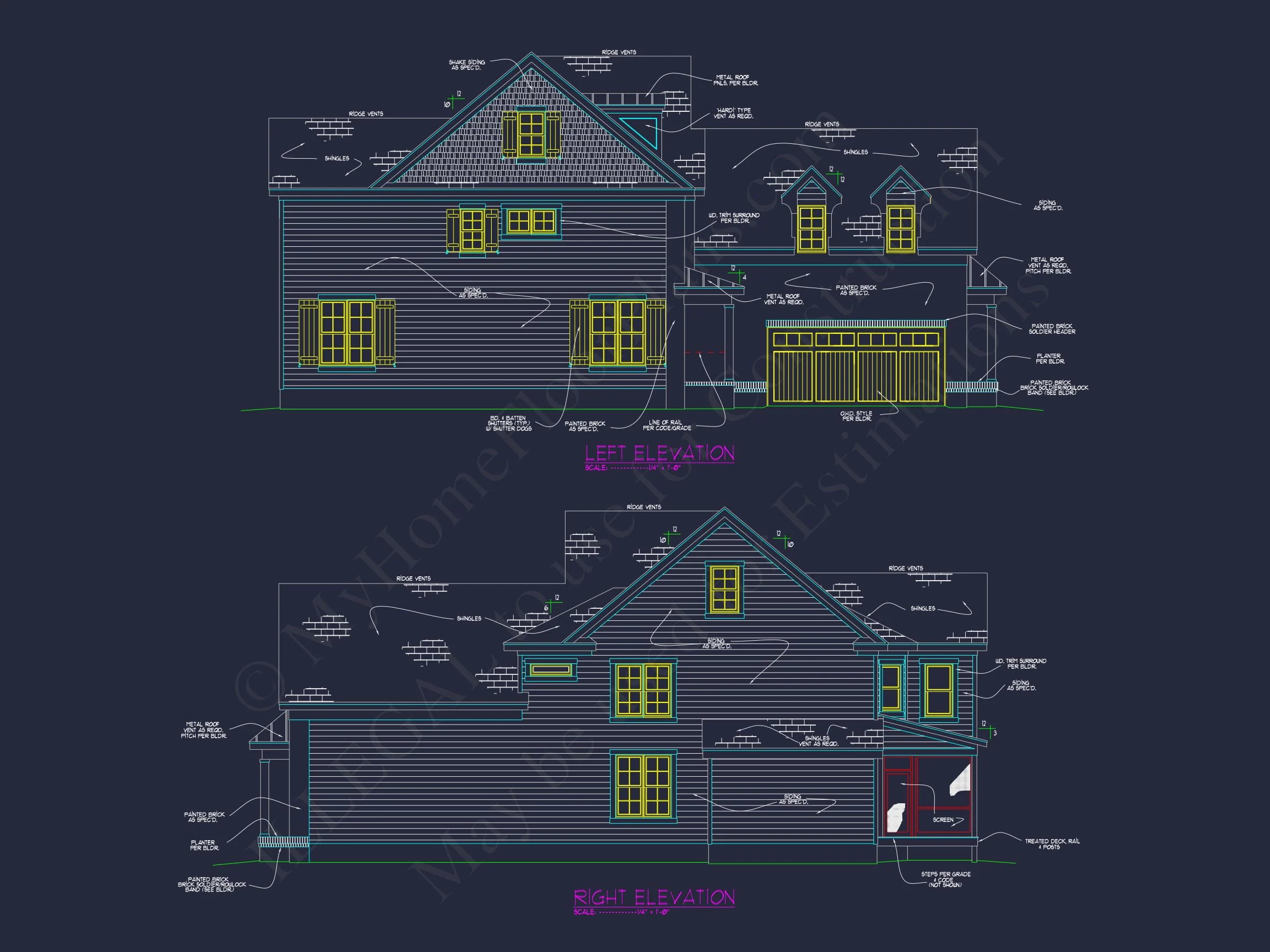 Elegant house Floor Plan with CAD Blueprints for Designers