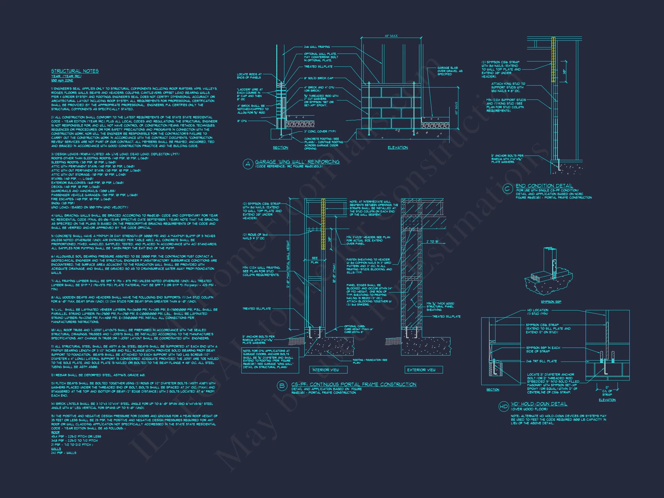 Traditional Craftsman house Plan with Detailed CAD Designs