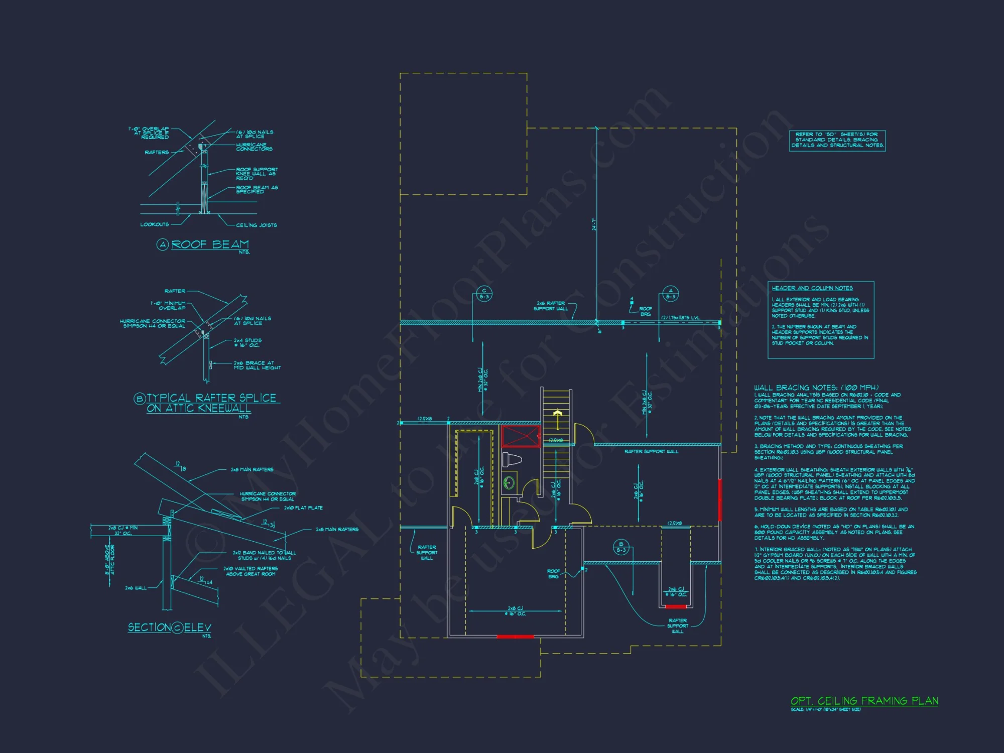 Traditional Craftsman house Plan with Detailed CAD Designs