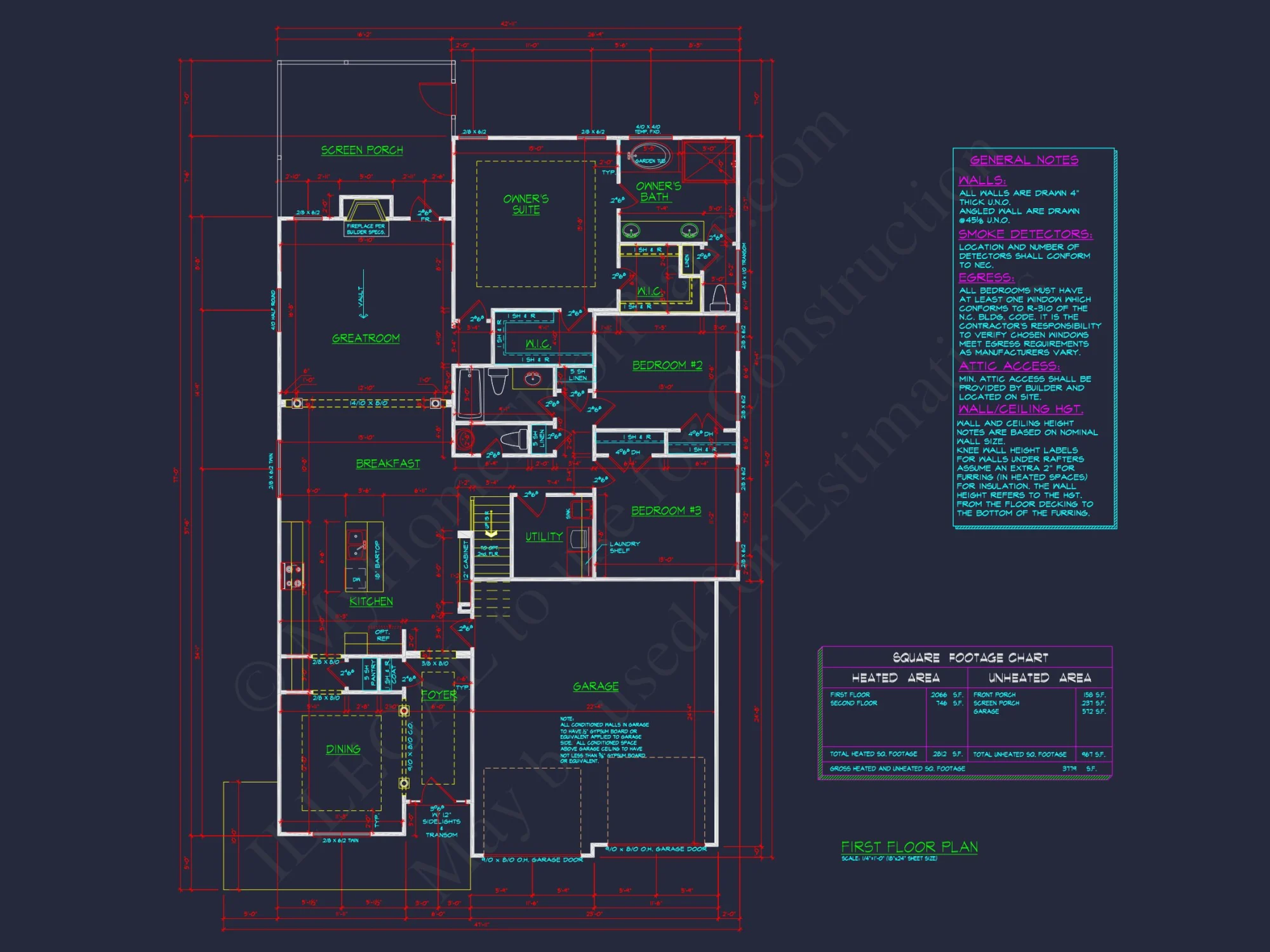 Traditional Craftsman house Plan with Detailed CAD Designs