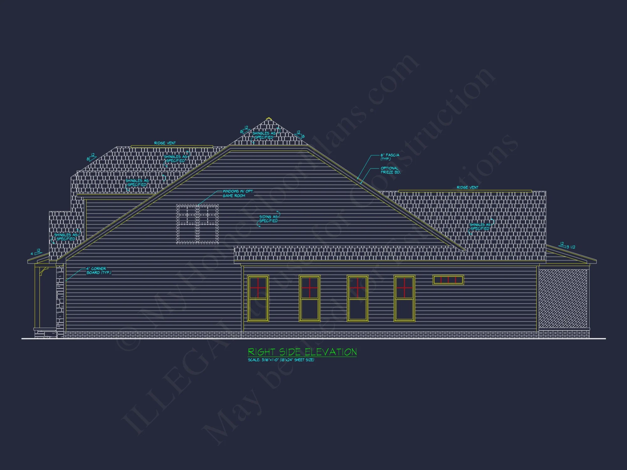 Traditional Craftsman house Plan with Detailed CAD Designs