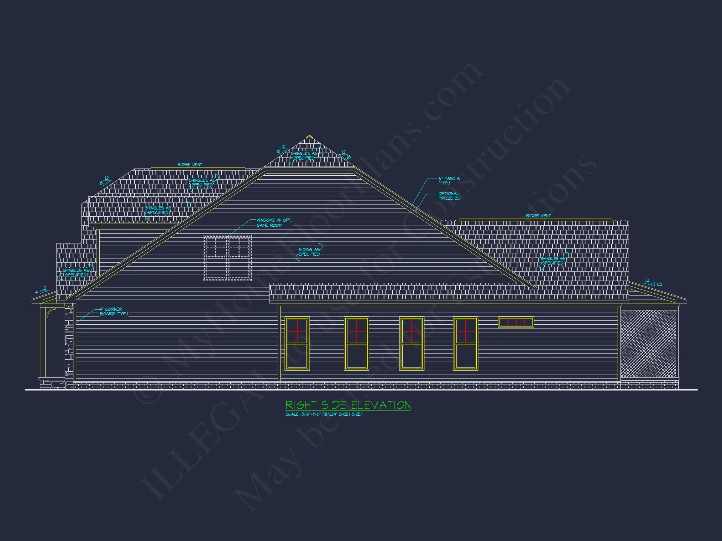 Traditional Craftsman house Plan with Detailed CAD Designs