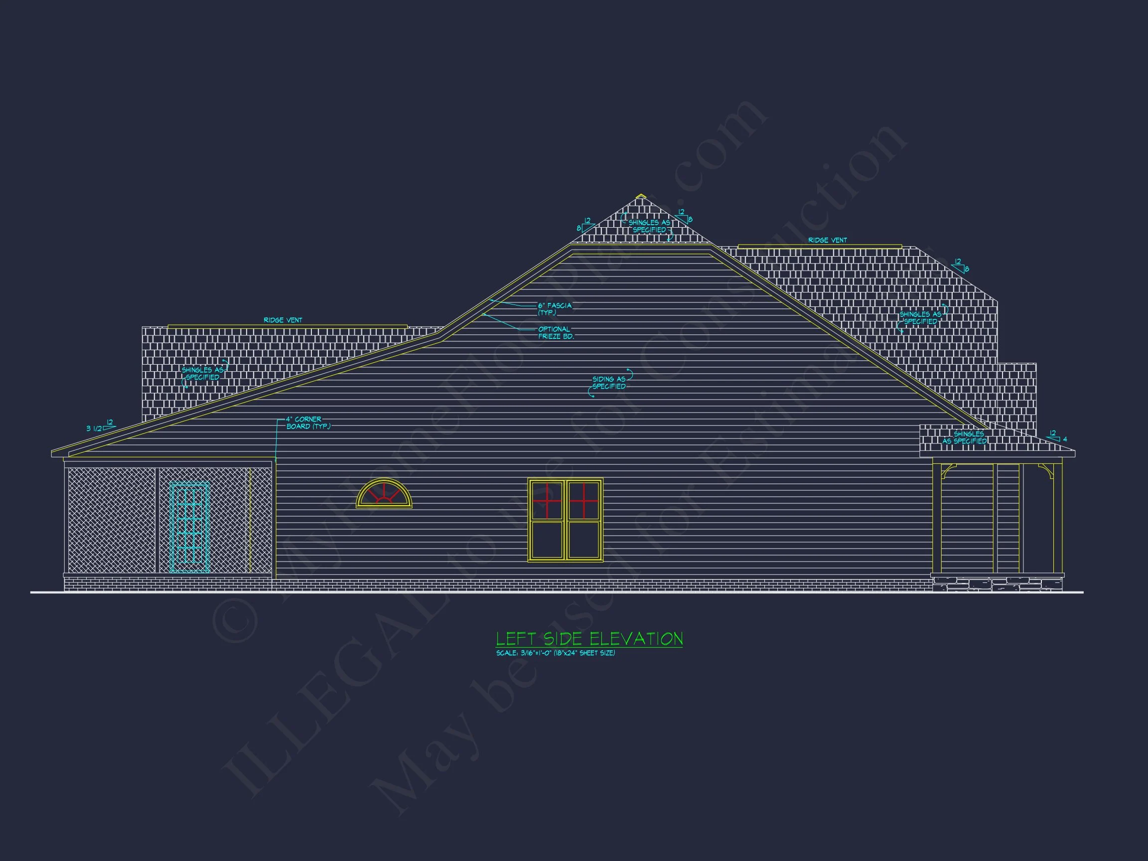 Traditional Craftsman house Plan with Detailed CAD Designs