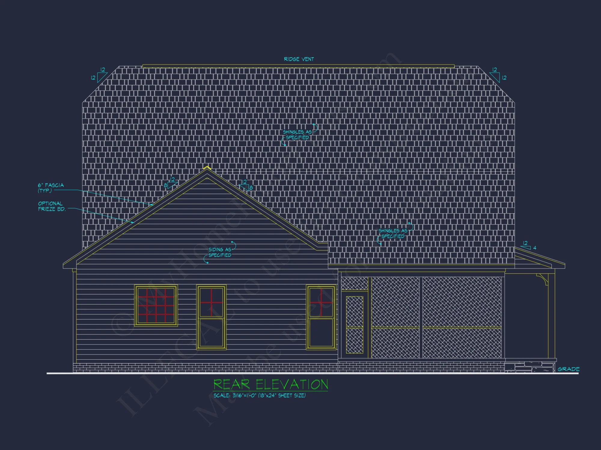 Traditional Craftsman house Plan with Detailed CAD Designs