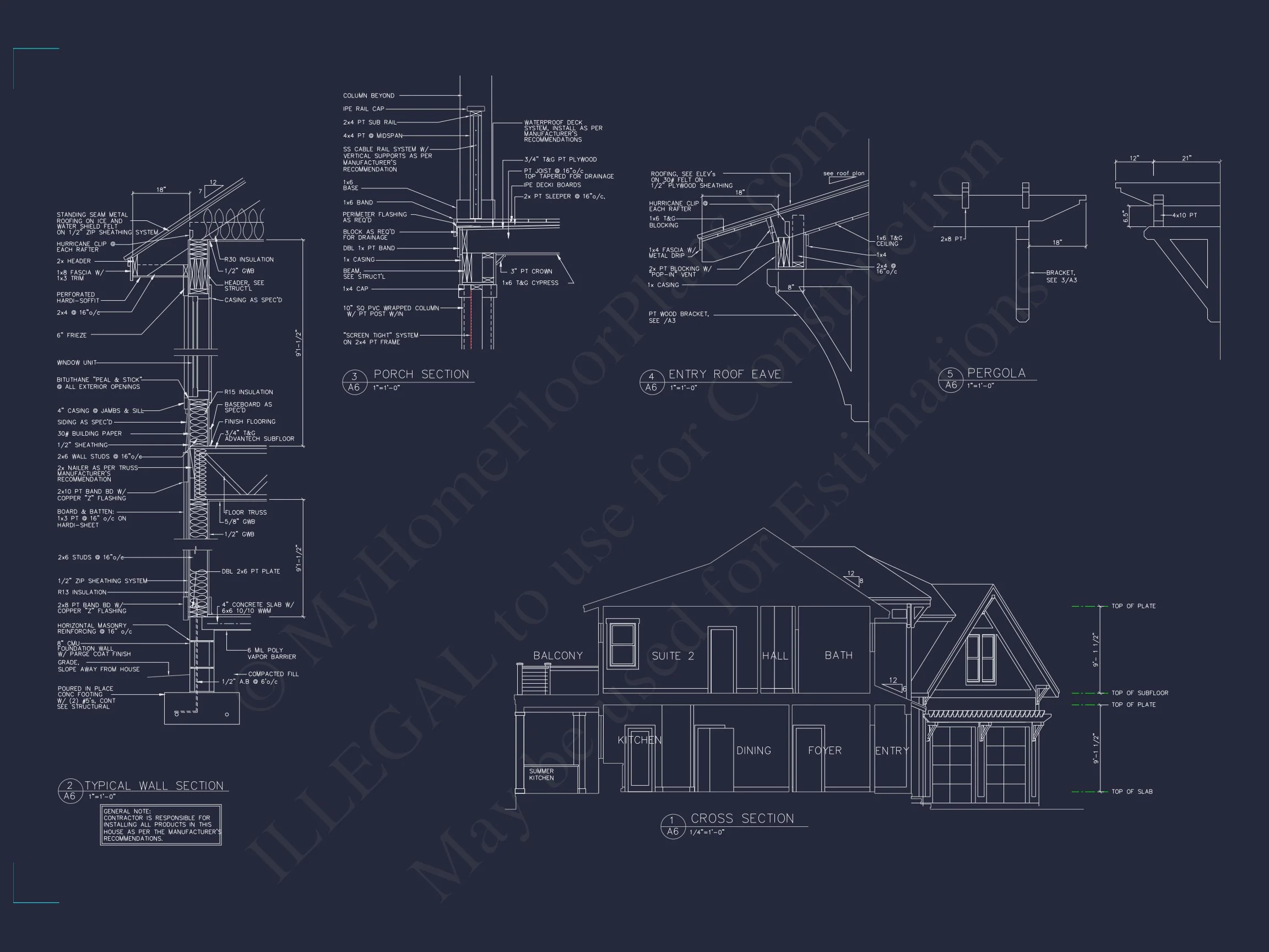 Coastal Beach house Plan with Spacious Design and Blueprints