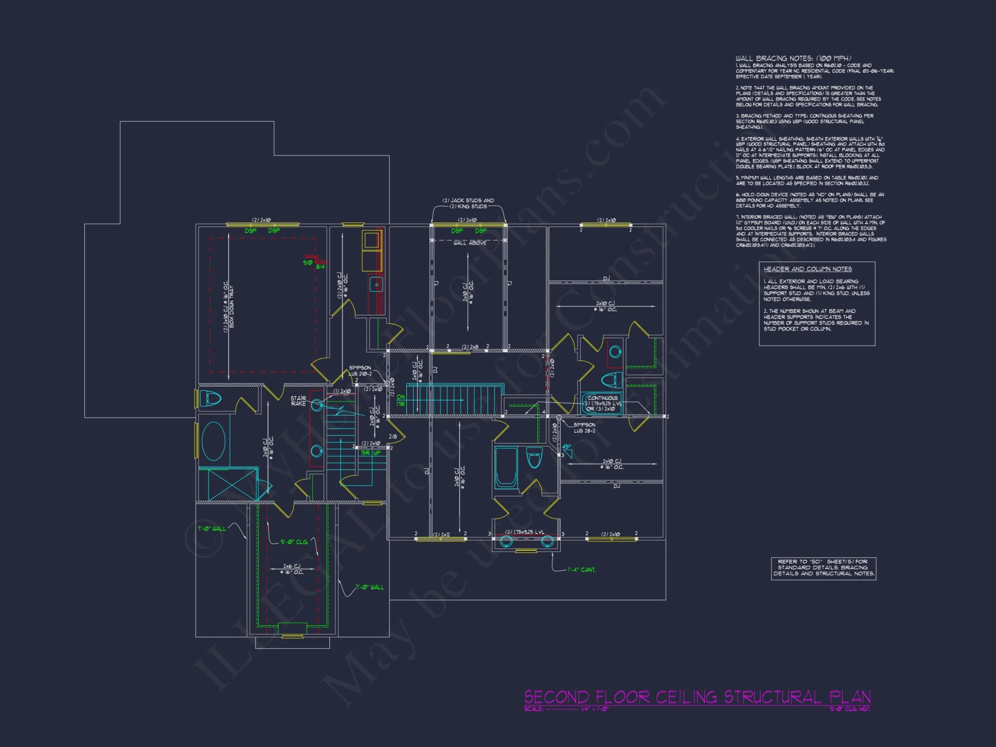 Custom house Plan with 5 Beds, Open Floor Plan & CAD Designs