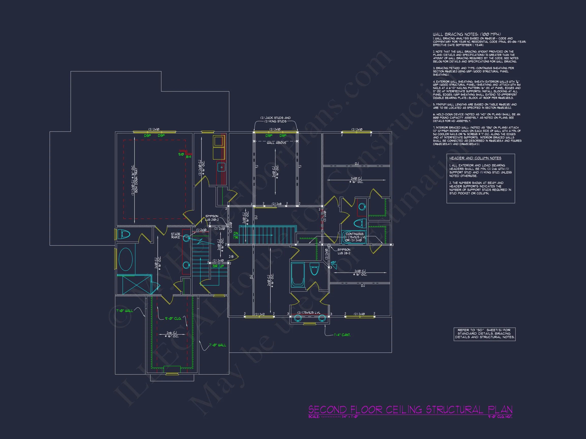 16-1344 HOUSE PLAN - Modern Farmhouse Plan - 4-Bed, 3.5-Bath, 2,850 SF 12 Custom house Plan with 5 Beds, Open Floor Plan & CAD Designs