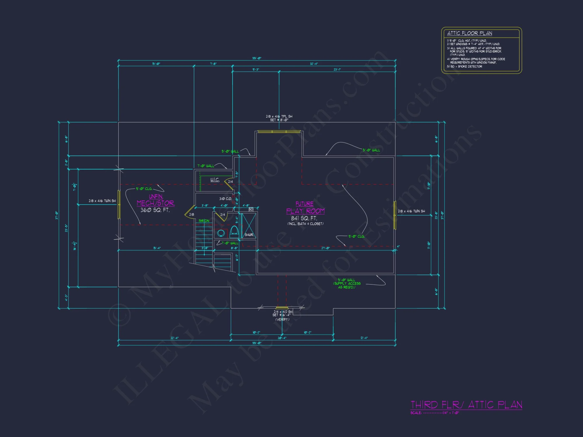 Custom house Plan with 5 Beds, Open Floor Plan & CAD Designs