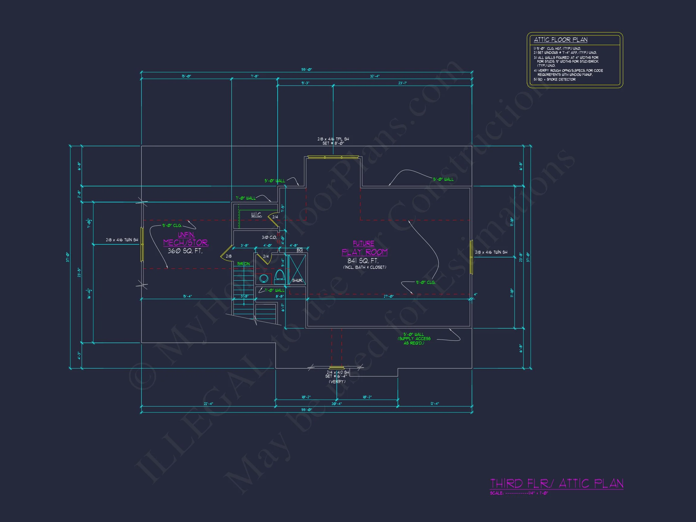 16-1344 HOUSE PLAN - Modern Farmhouse Plan - 4-Bed, 3.5-Bath, 2,850 SF 9 Custom house Plan with 5 Beds, Open Floor Plan & CAD Designs
