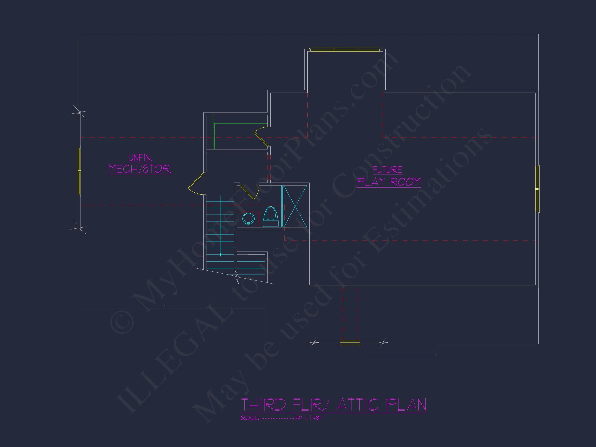 16-1344 HOUSE PLAN - Modern Farmhouse Plan - 4-Bed, 3.5-Bath, 2,850 SF 6 Custom house Plan with 5 Beds, Open Floor Plan & CAD Designs