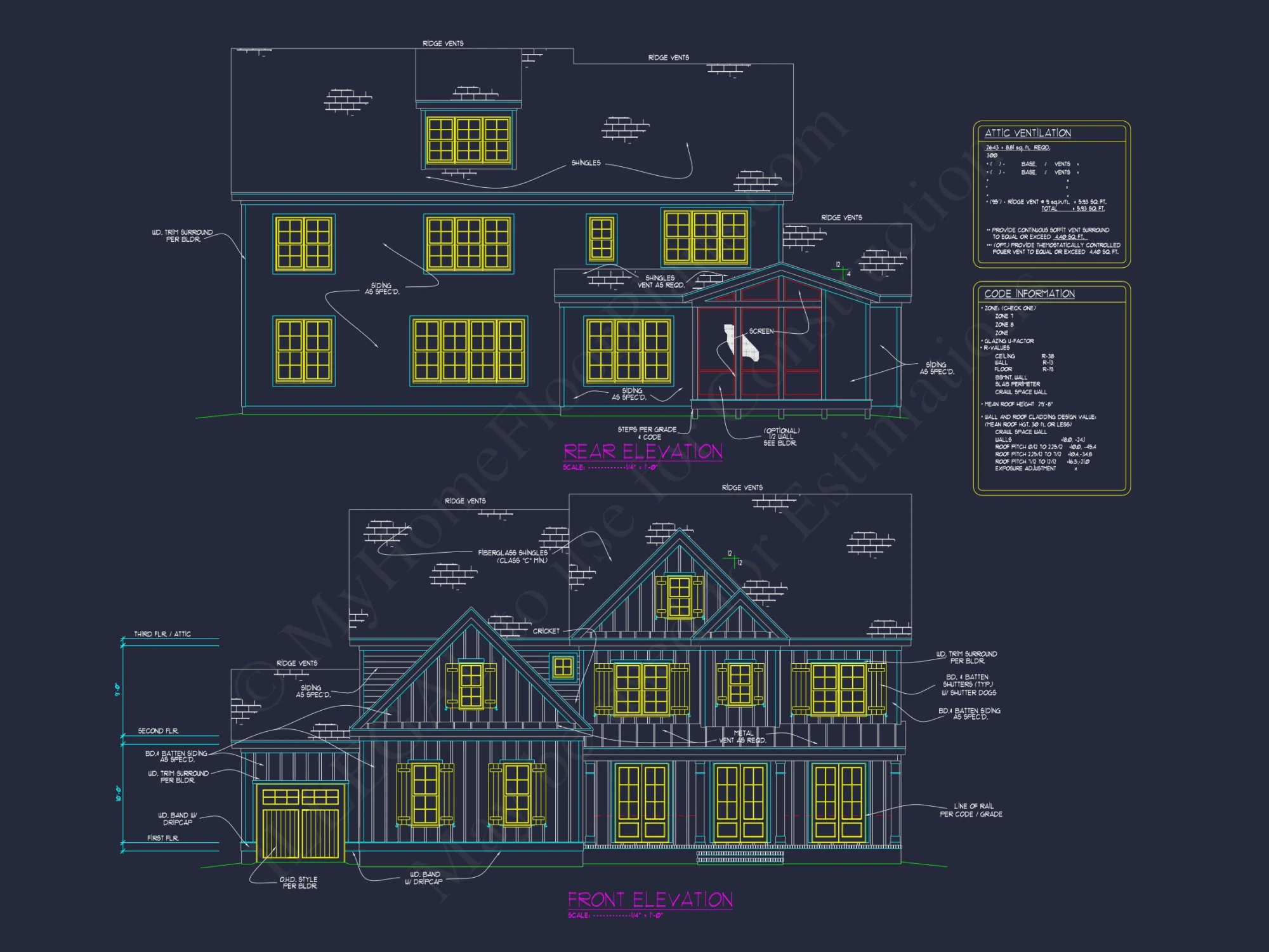 Custom house Plan with 5 Beds, Open Floor Plan & CAD Designs